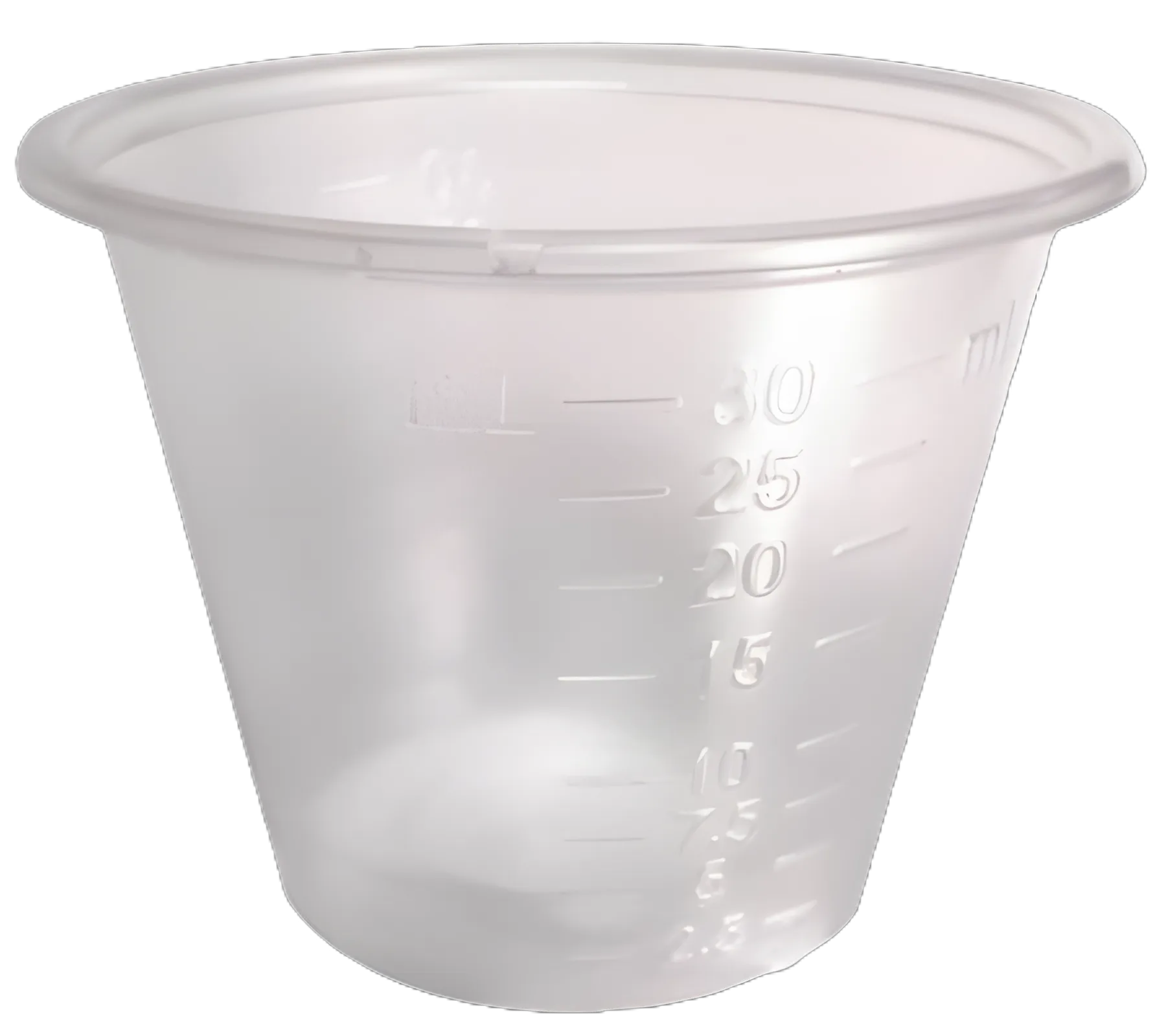 Graduated Medicine Cup Medegen 1 oz. Clear Plastic Disposable - 12301