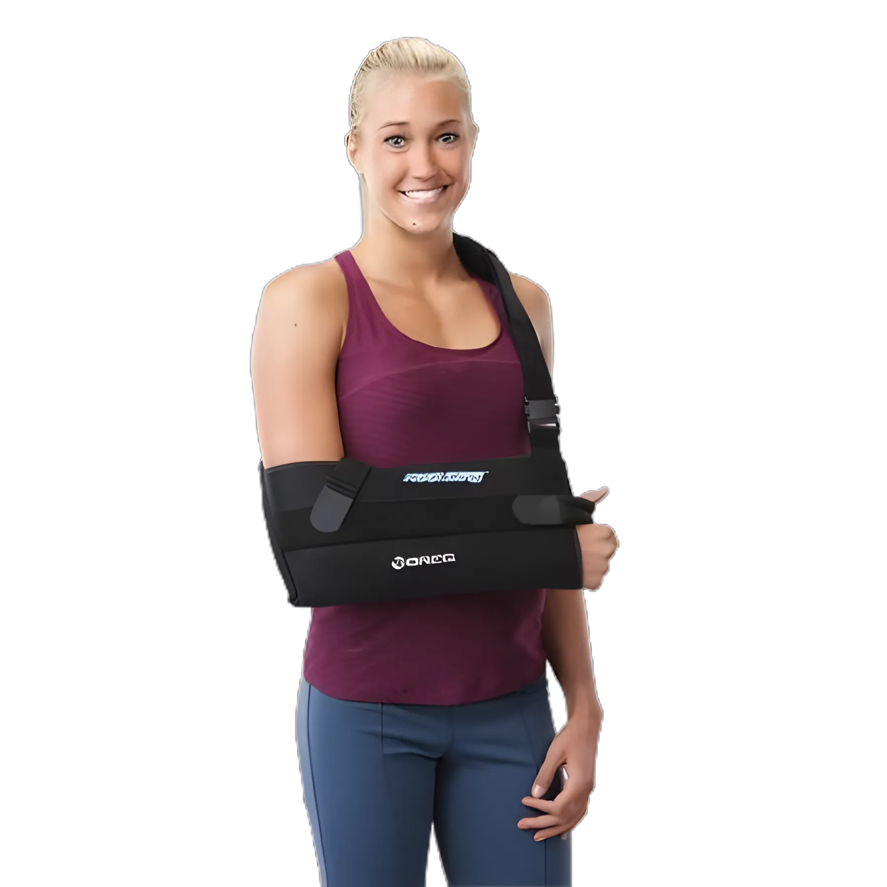 Kool Large Airmesh® Shoulder Immobilizer with Waist and Shoulder Strap Buckle Closures for Left or Right Arm