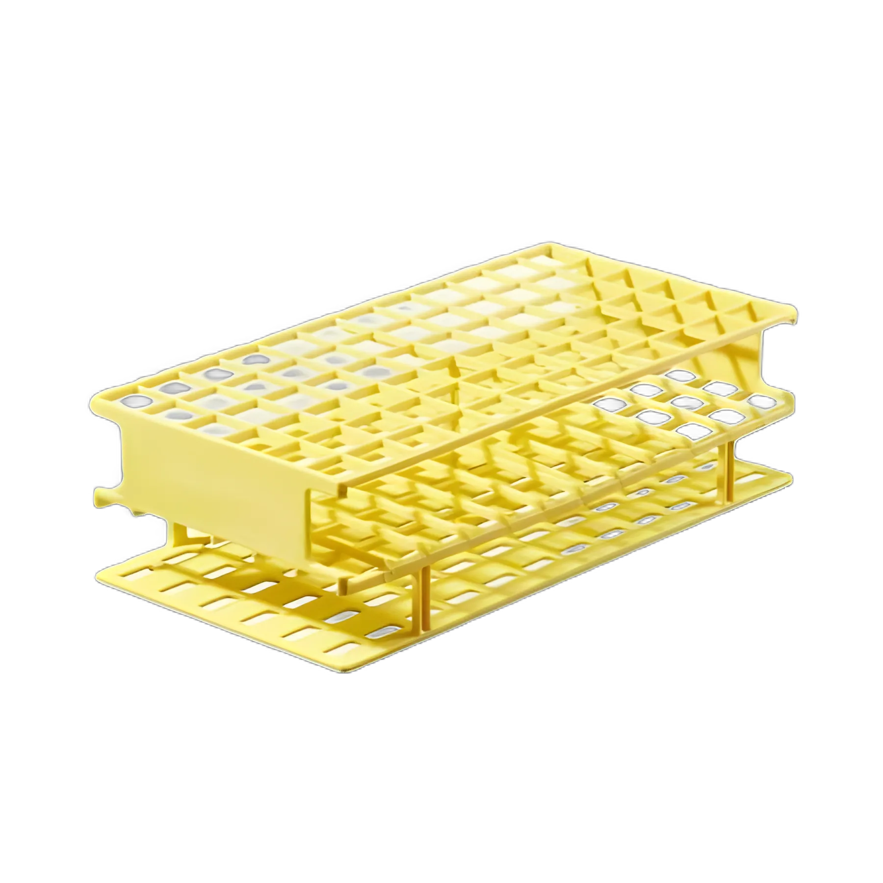 Nalgene Unwire 72-Place Test Tube Rack for 16mm Tubes - Yellow