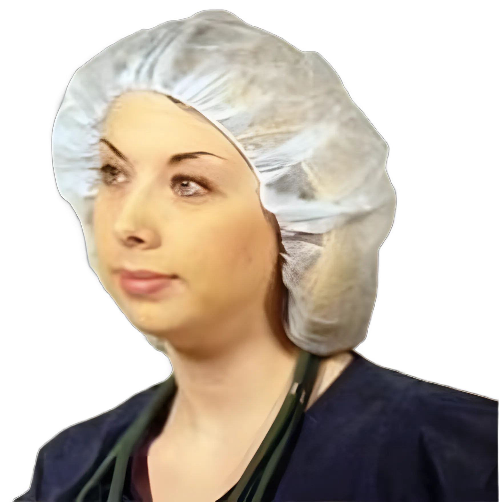 Bouffant Cap Dukal™ One Size Fits Most Blue Elastic Closure