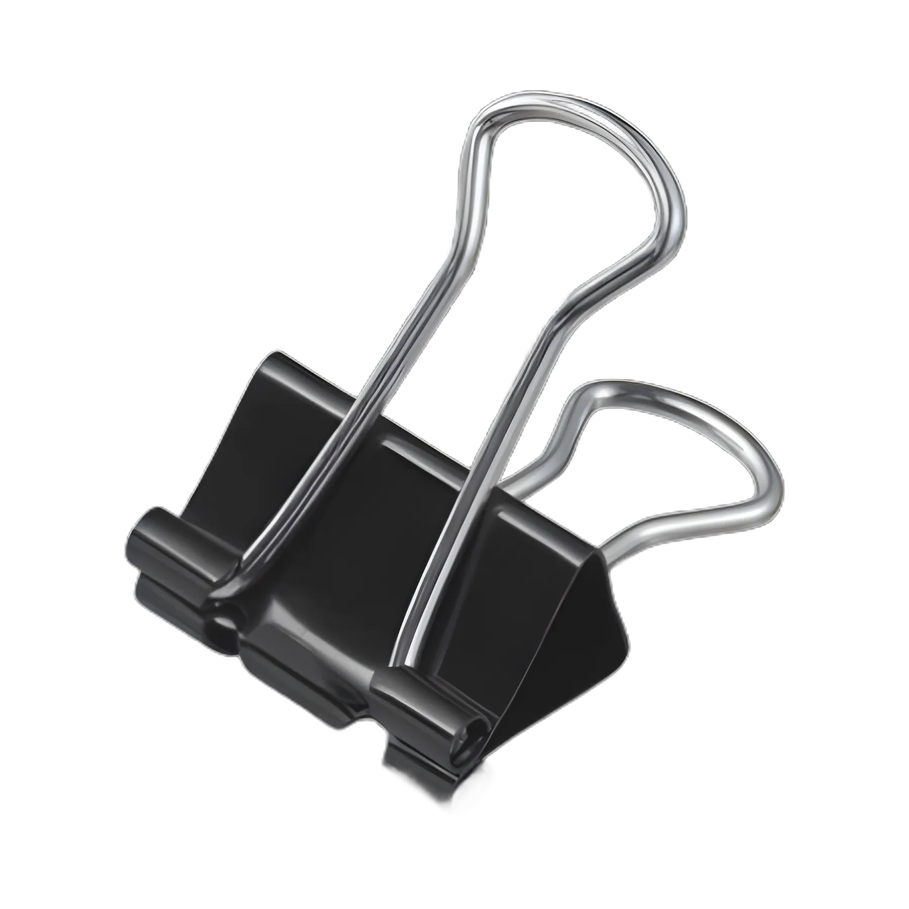 Binder Clip Zip-Seal Bag Value Pack, Medium, Black/Silver, 36/Pack