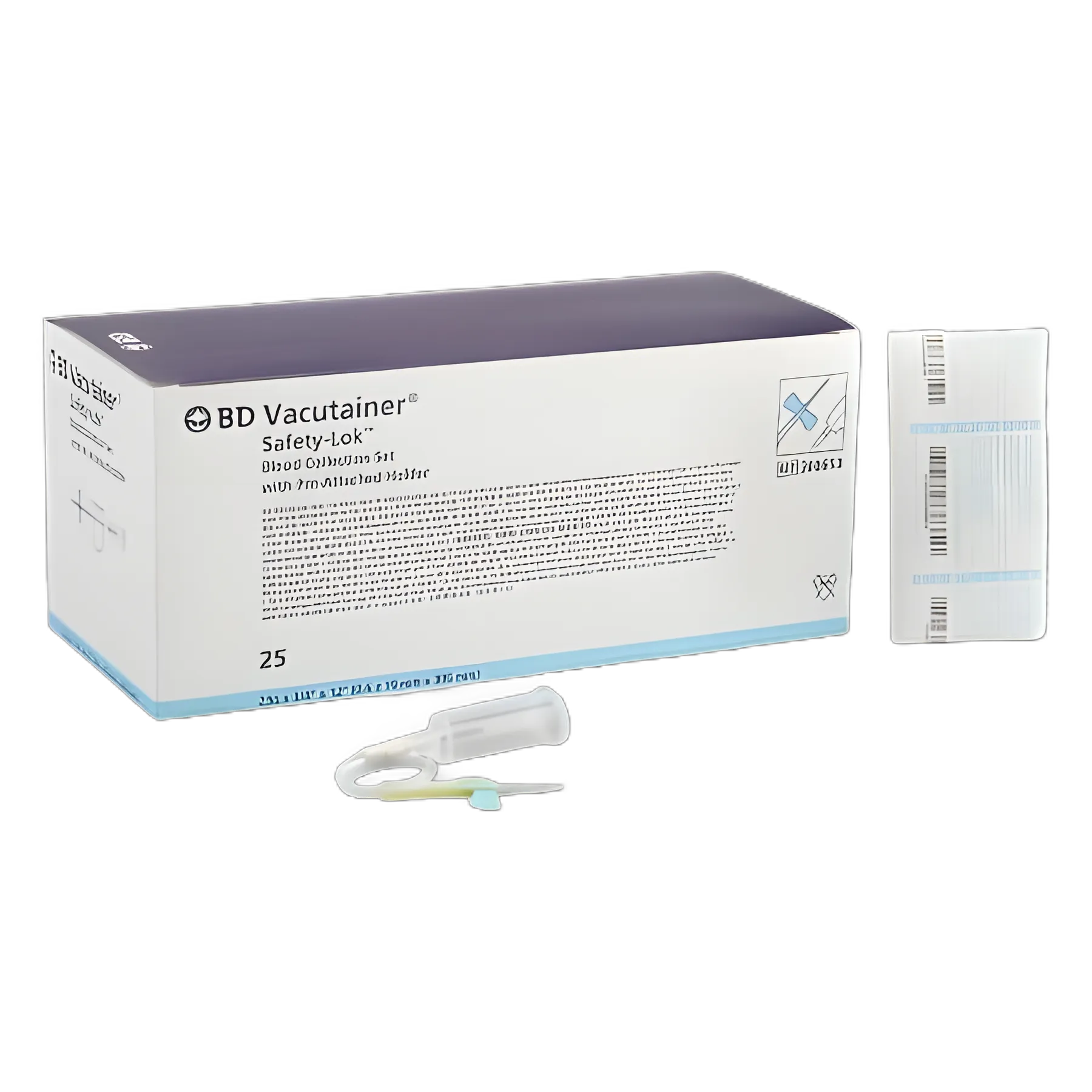 BD Vacutainer® Safety-Lok™ Blood Collection Set with Holder 23 Gauge 3/4 Inch Needle Length Safety Needle 12 Inch Tubing Sterile