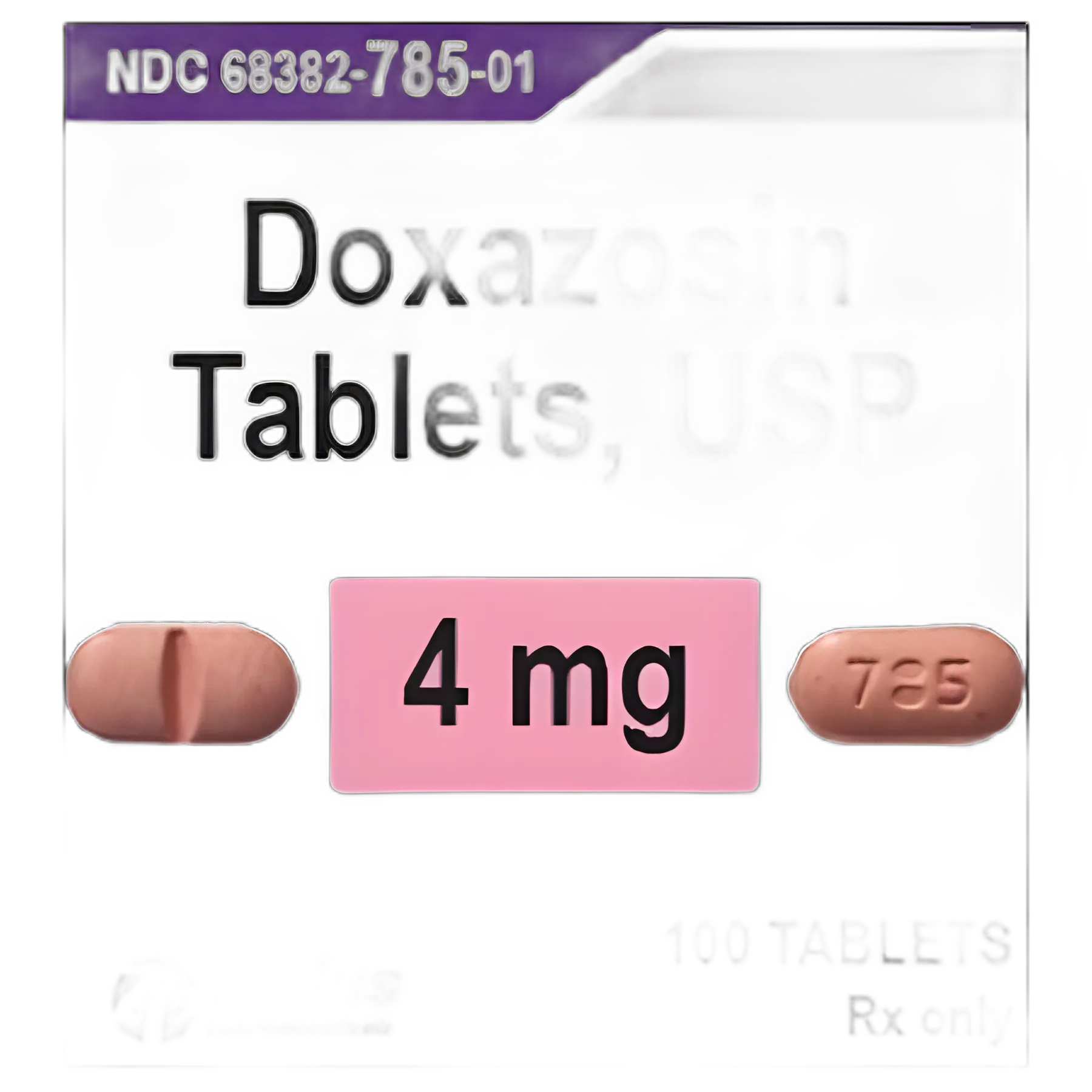 Doxazosin Mesylate 4 mg Tablets by Zydus Pharmaceuticals - 100 Tablet Bottle