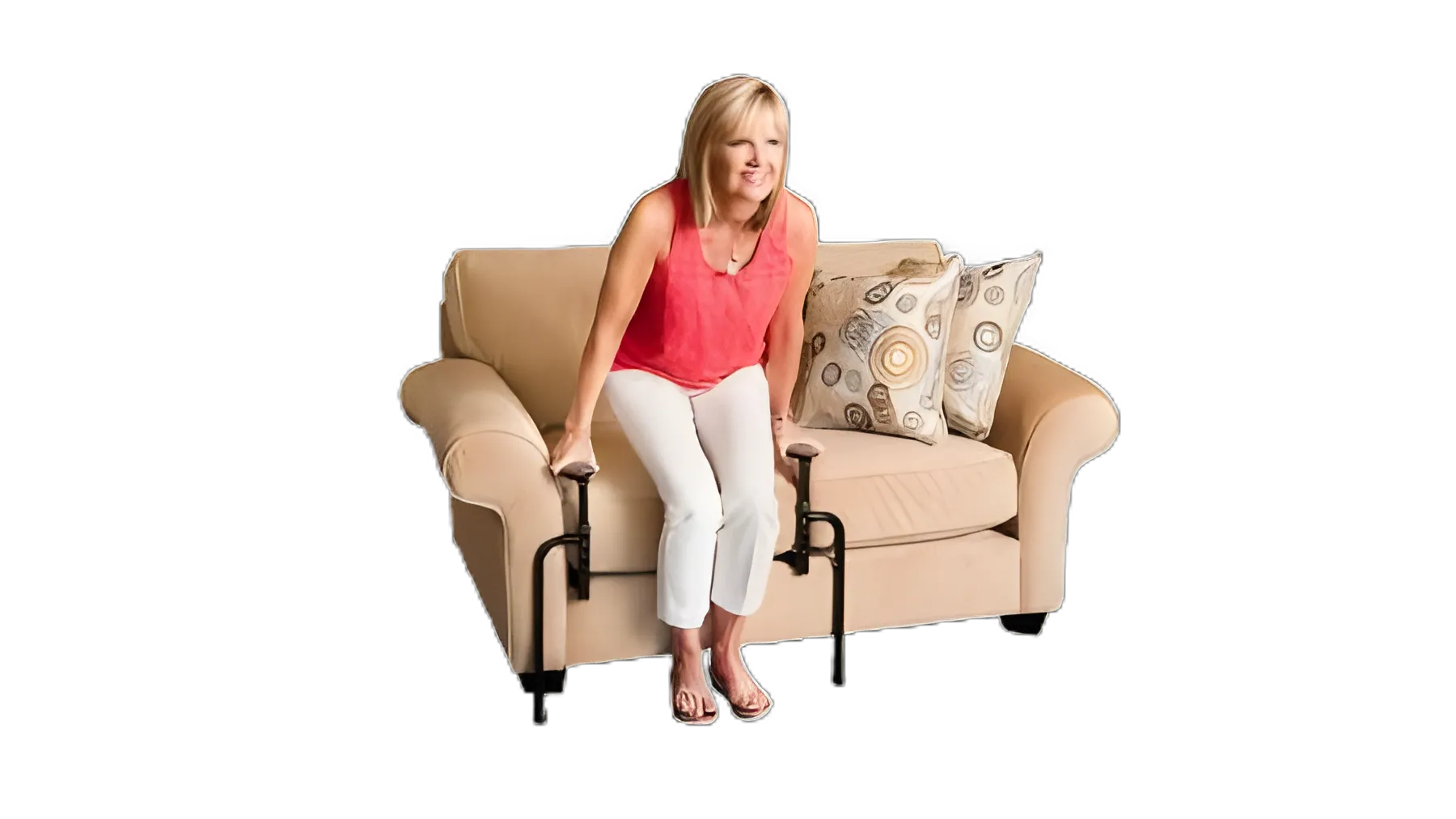 EZ Stand-N-Go™ Seat Stand Support - Adjustable and Durable Steel Assistive Device