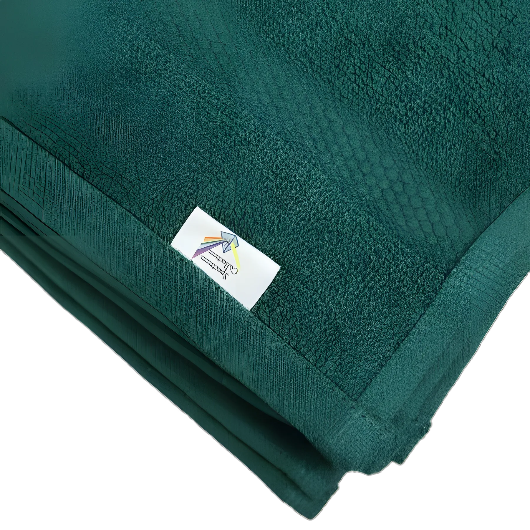 Spectrum Hunter Green Washcloth 12x12 Inch - Durable Cotton, Reusable for Medical Use