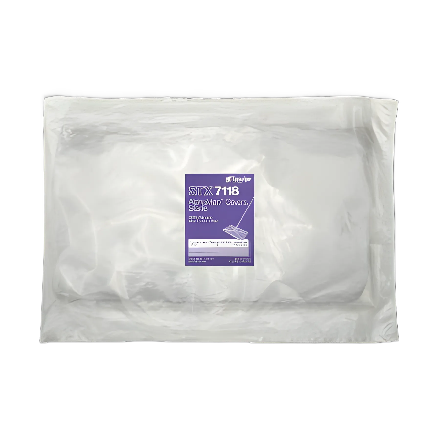Texwipe AlphaMop Cleanroom Mop Head Cover/Pad Kit - STX7118M, White Polyester/Foam, Disposable