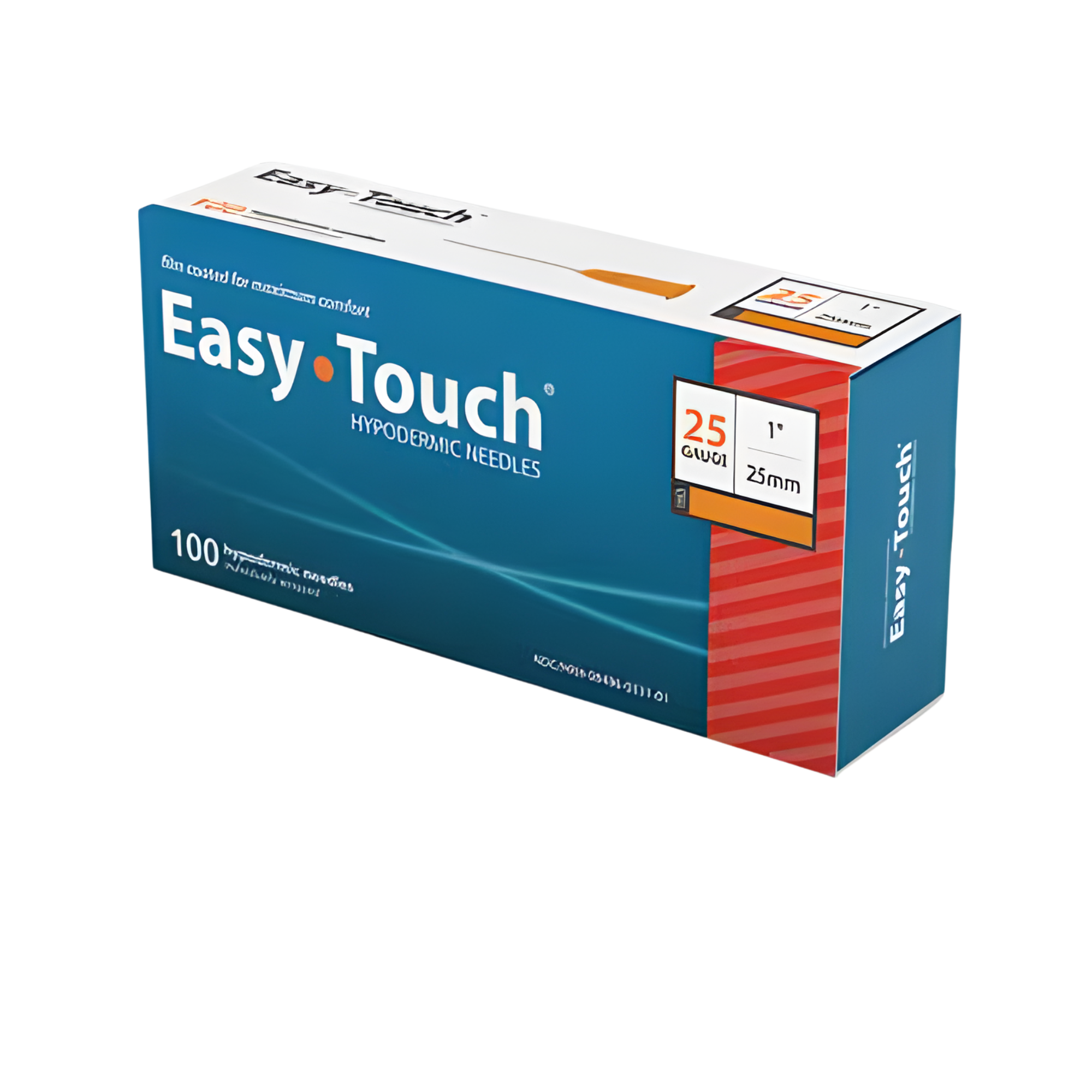 EasyTouch® 25 Gauge 1 Inch Length Hypodermic Needle
