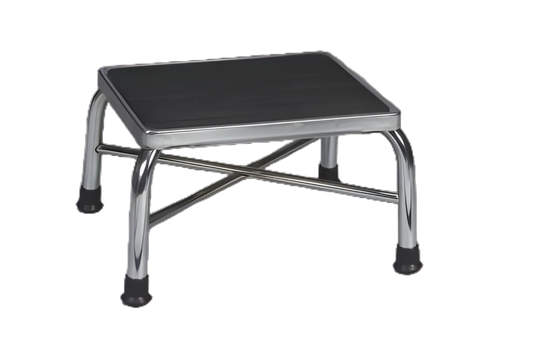 Step Stool Bariatric 1 Step Steel Frame 9 Inch Step Height - 13037-1SV