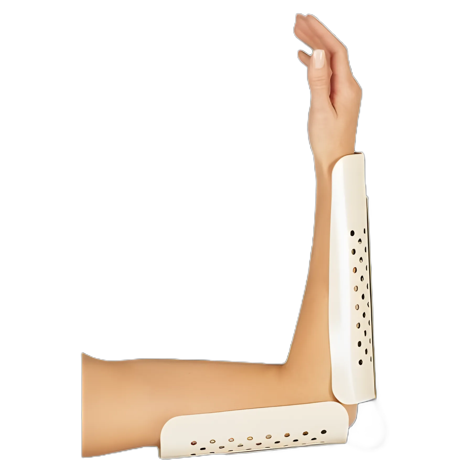 Posterior Leg Splint DeRoyal® Medium Without Closure 14 Inch Length Left or Right Leg