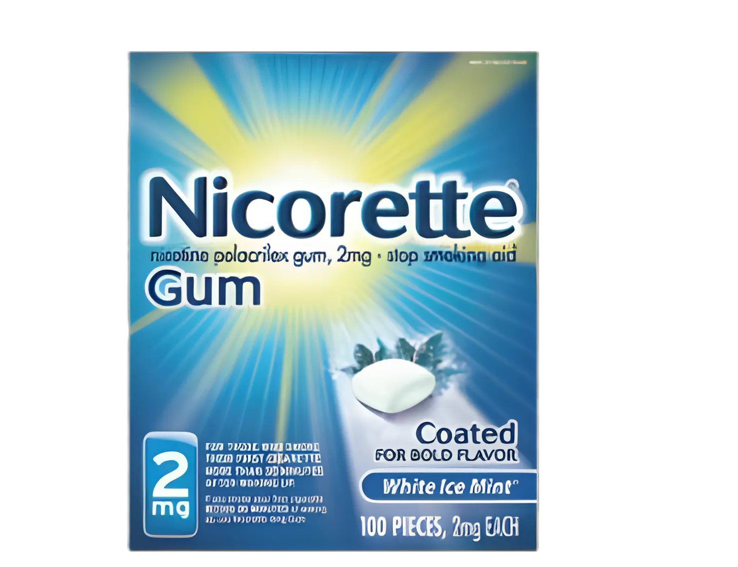Nicorette® 2 mg Nicotine Gum for Smoking Cessation - 00135047402