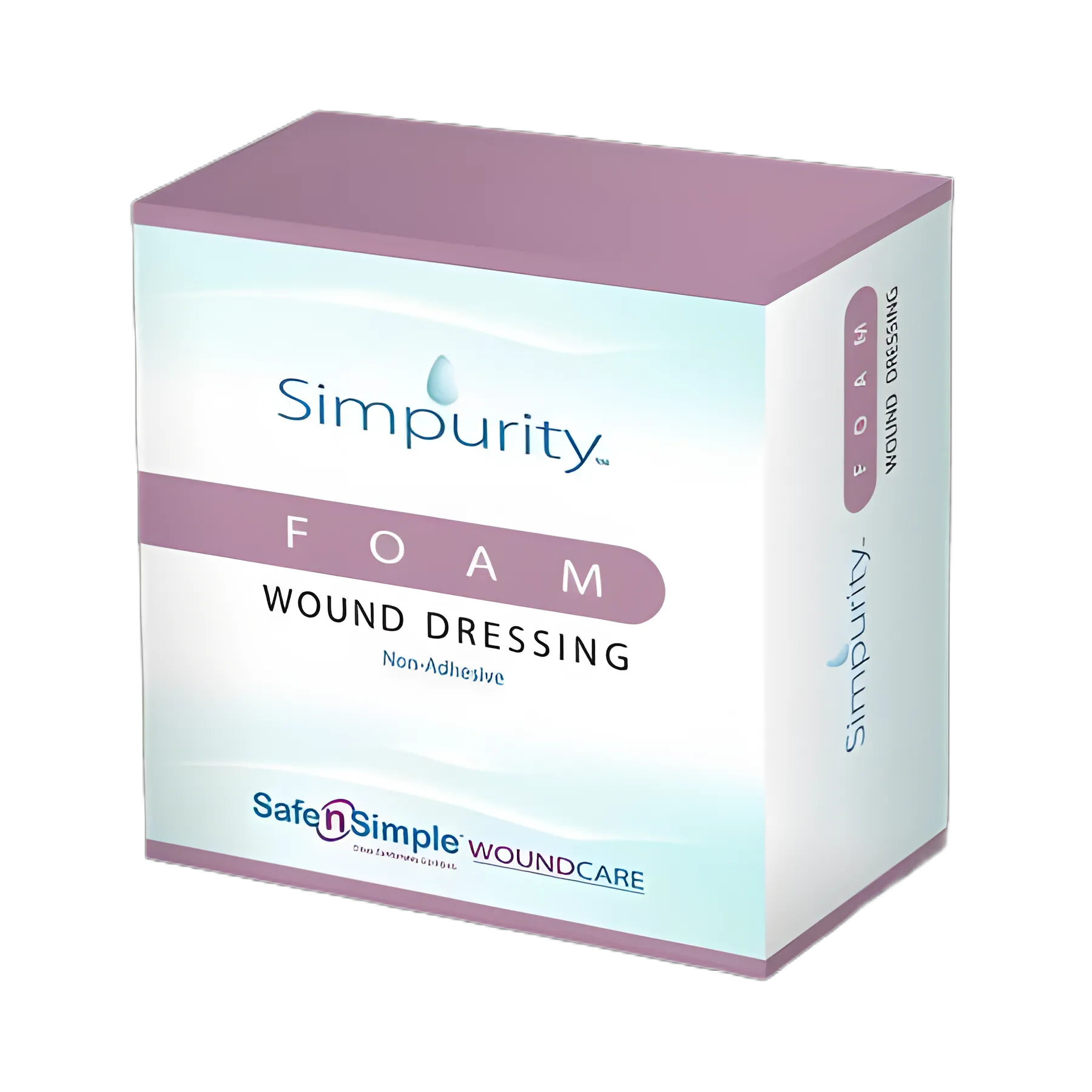 Foam Dressing Simpurity™ 4 X 6 Inch Without Border Film Backing Nonadhesive Rectangle Sterile