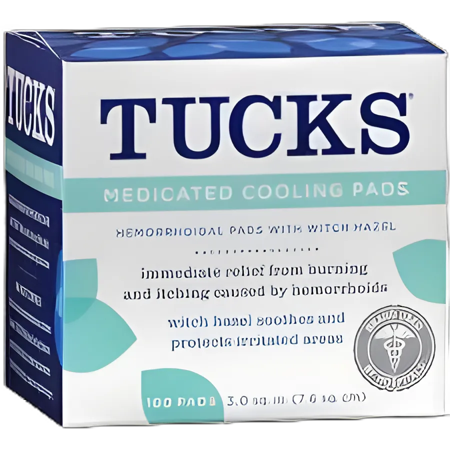 Tucks® Hemorrhoid Relief Pads with Witch Hazel - 100 Count Box