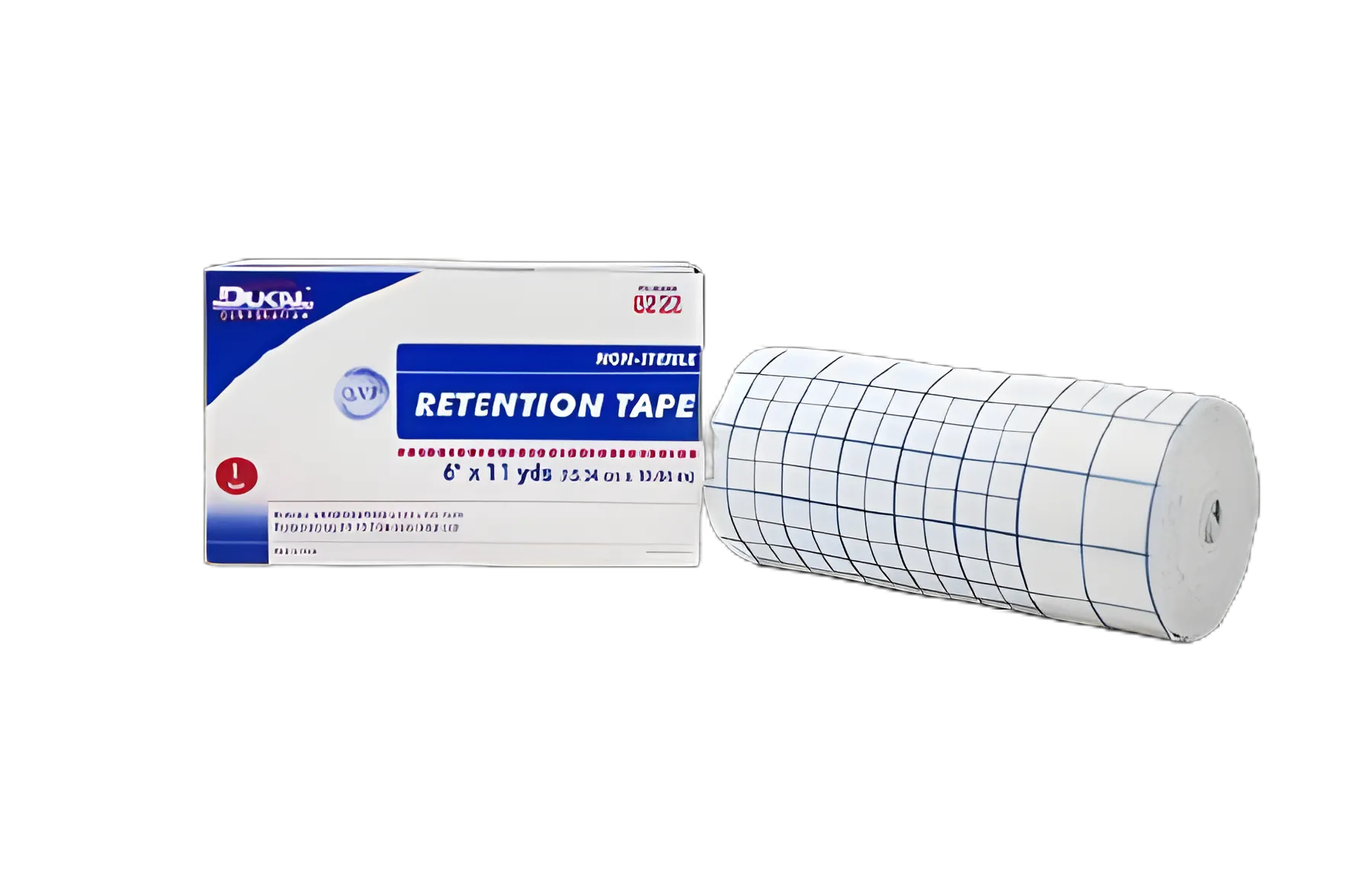 Dressing Retention Tape with Liner Dukal™ White 6 Inch X 11 Yard Nonwoven / Adhesive NonSterile