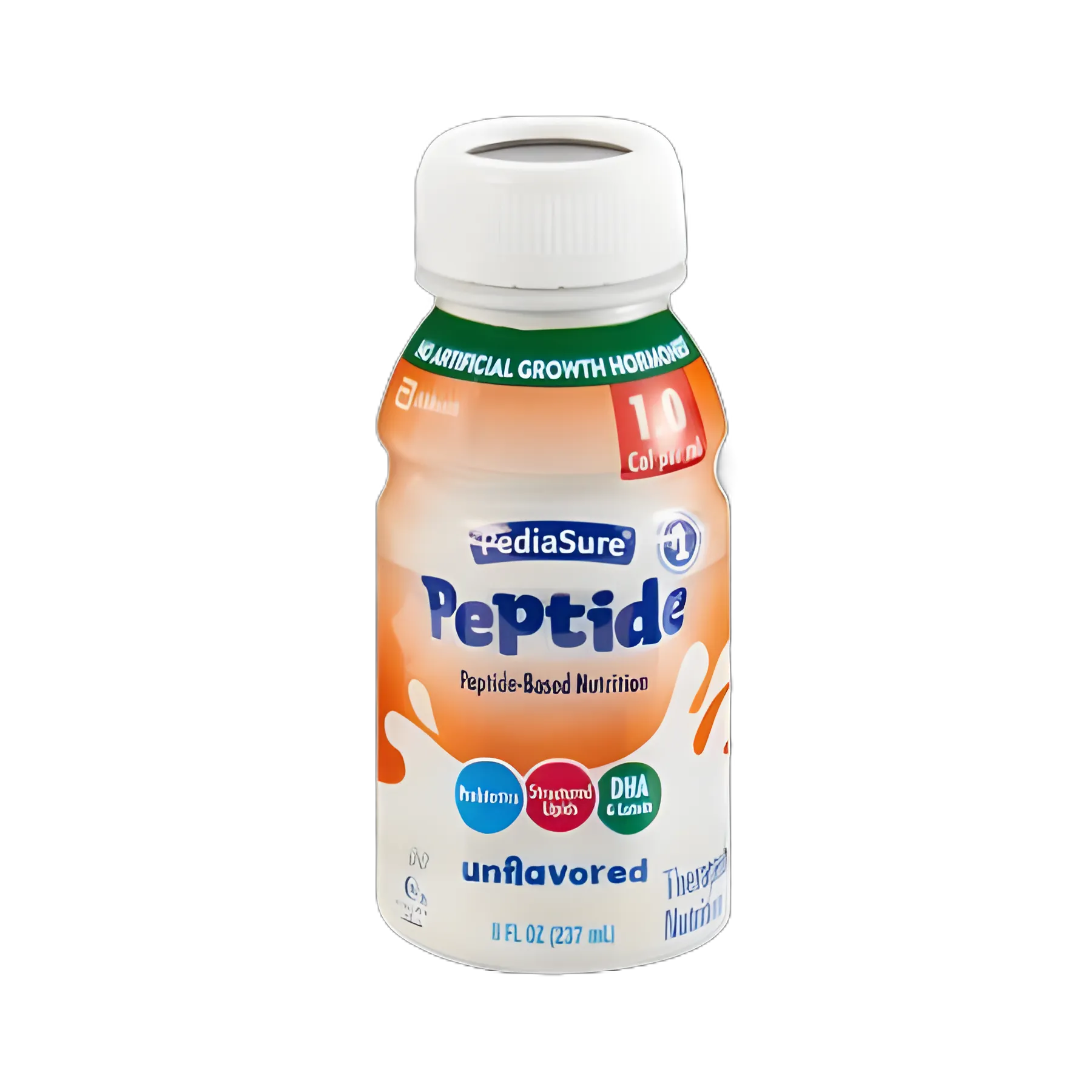 PediaSure® Peptide 1.0 Cal Pediatric Oral Supplement for Malabsorption - 8 oz. Bottle