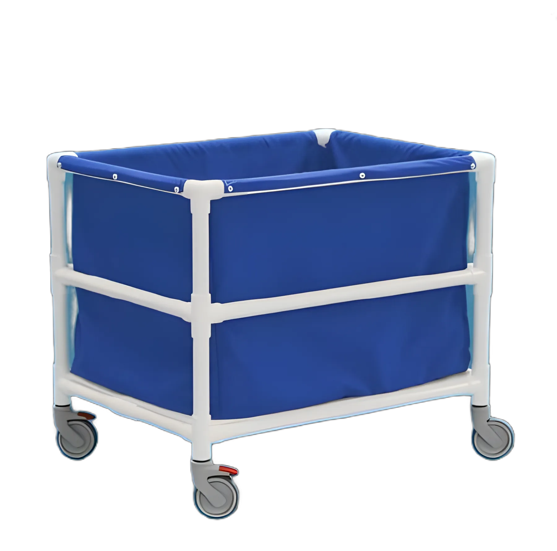 Heavy-Duty PVC Laundry Truck without Shelves - Medical Grade