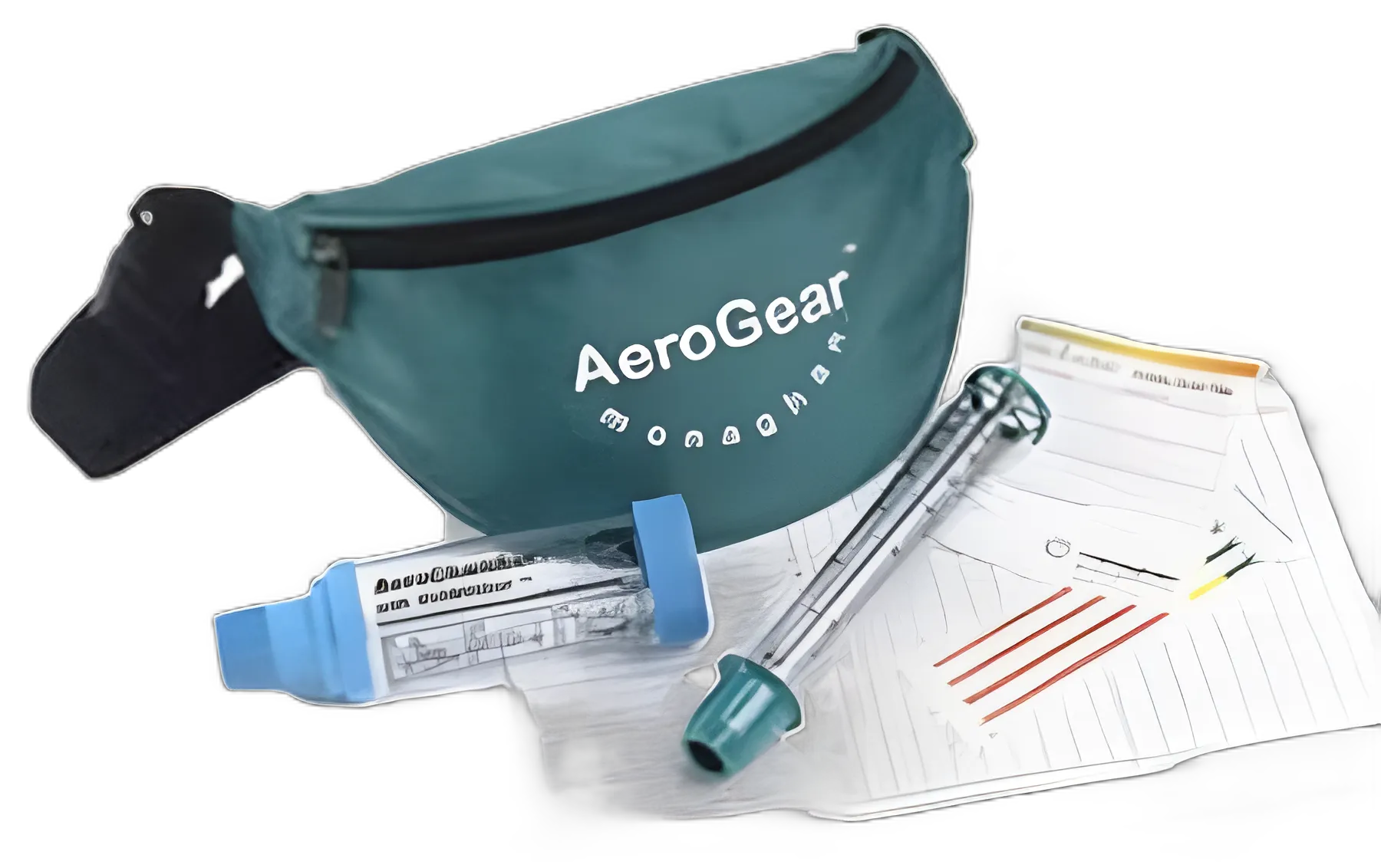 AeroGear™ Asthma Management Kit with Monaghan™ Z STAT® Holding Chamber & TruZone® Peak Flow Meter