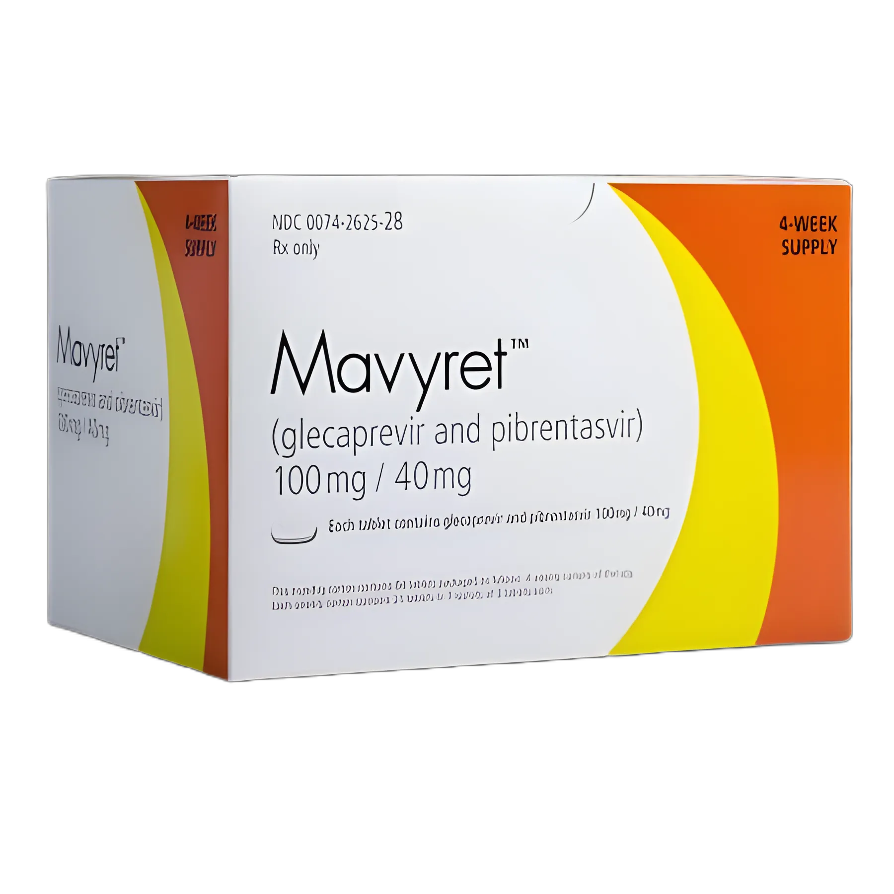 MAVYRET® Glecaprevir / Pibrentasvir 100 mg / 40 mg Tablet Carton 84 Tablets