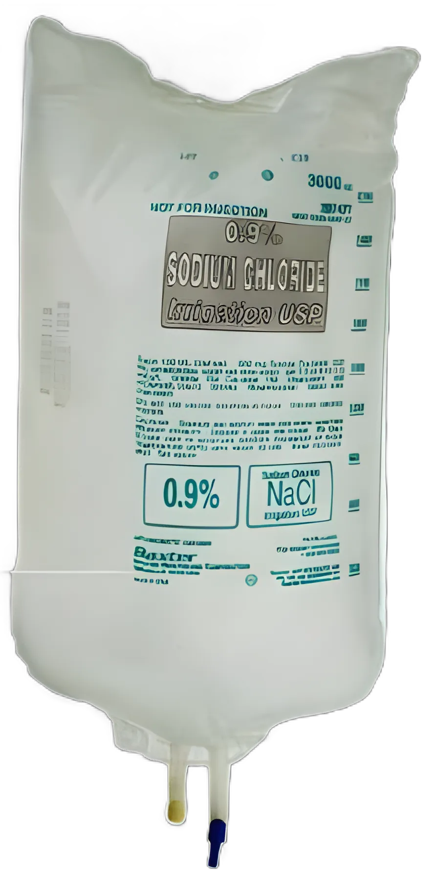 Irrigation Solution 0.9% Sodium Chloride, Preservative Free Not for Injection Flexible Bag 3,000 mL - 2B7477