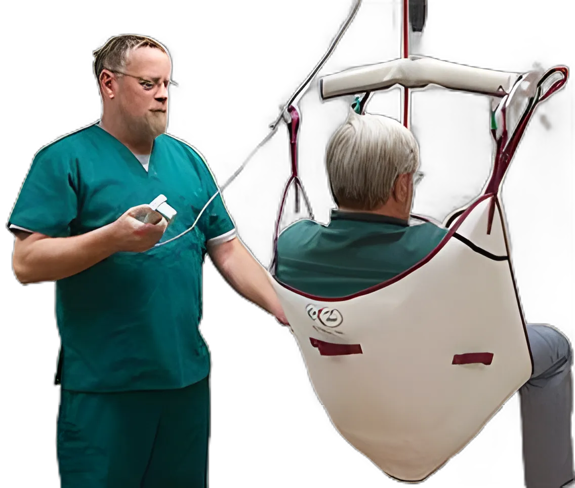 Disposable Medical Sling with Head Support, Medium (90-220 lbs) - Ez Way Inc