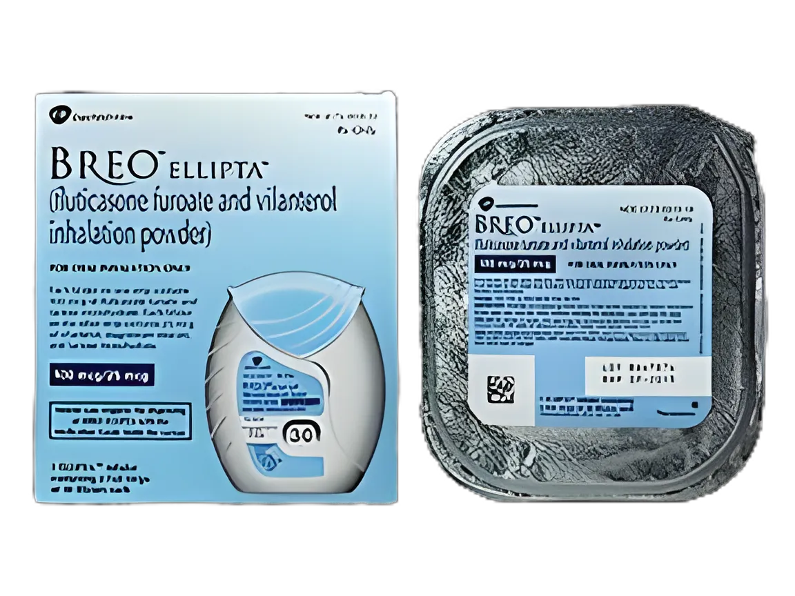 Breo® Ellipta® Fluticasone Furoate / Vilanterol 100 mcg - 25 mcg Powder Diskus 30 Doses