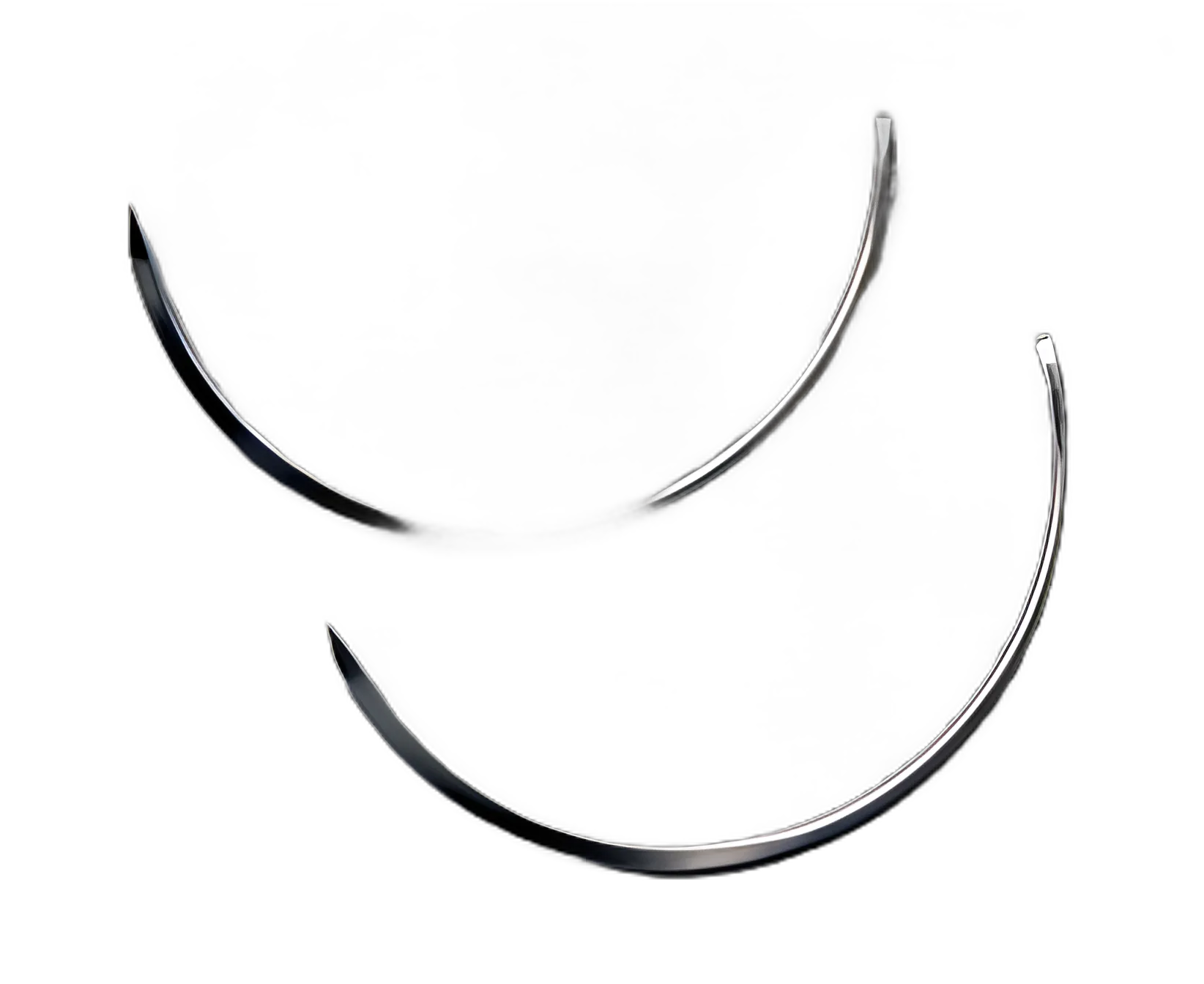Reverse Cutting Suture Needle Richard-Allan® 1.969 Inch Length Martin Uterine Type Size 3 Needle Single Use