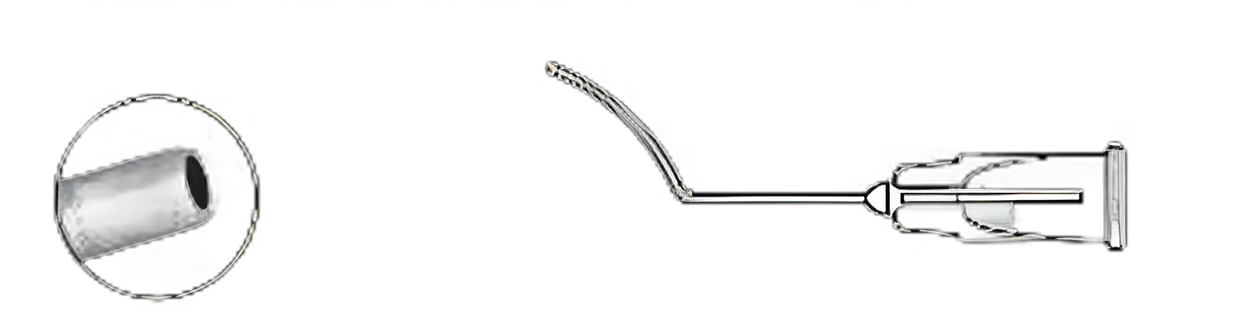 Viscoelastic Cannula 11 mm Bend From End, Dome Shape, Extra Smooth Tip Viscoflow® 27 Gauge 22 mm