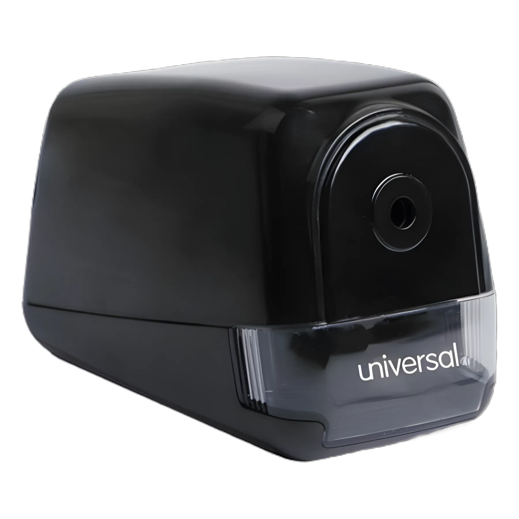 Electric Pencil Sharpener for Medical Offices, AC-Powered, Black - Universal® UNV-30010