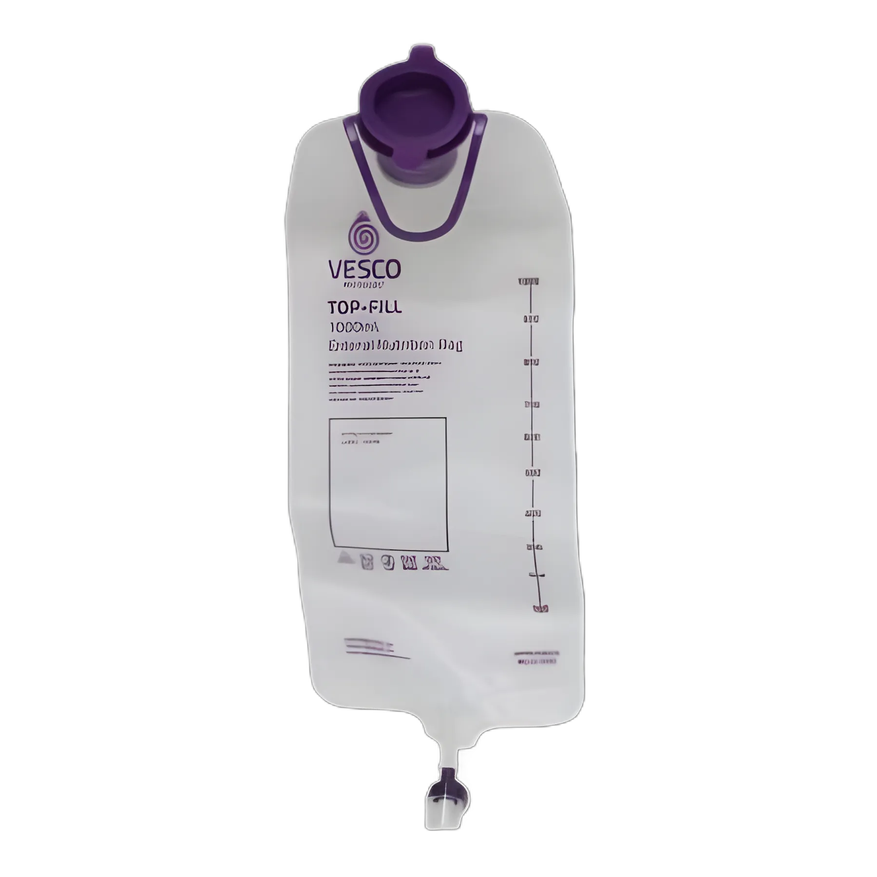 Vesco Medical Gravity Feeding Bag Set 1000mL with ENFit™ Connector - VED-046