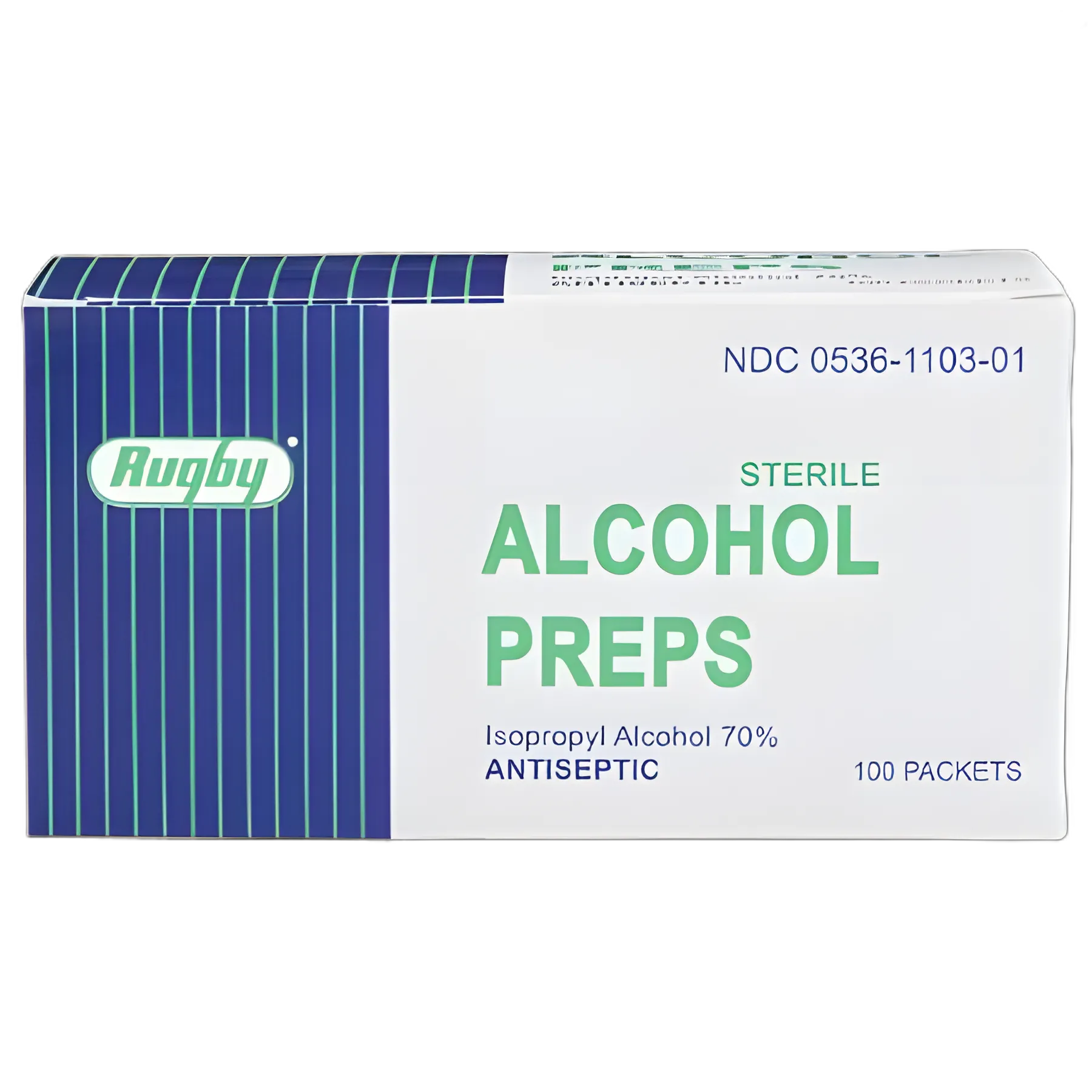 Rugby® Alcohol Prep Pad 70% Isopropyl Alcohol - Sterile Nonwoven Gauze