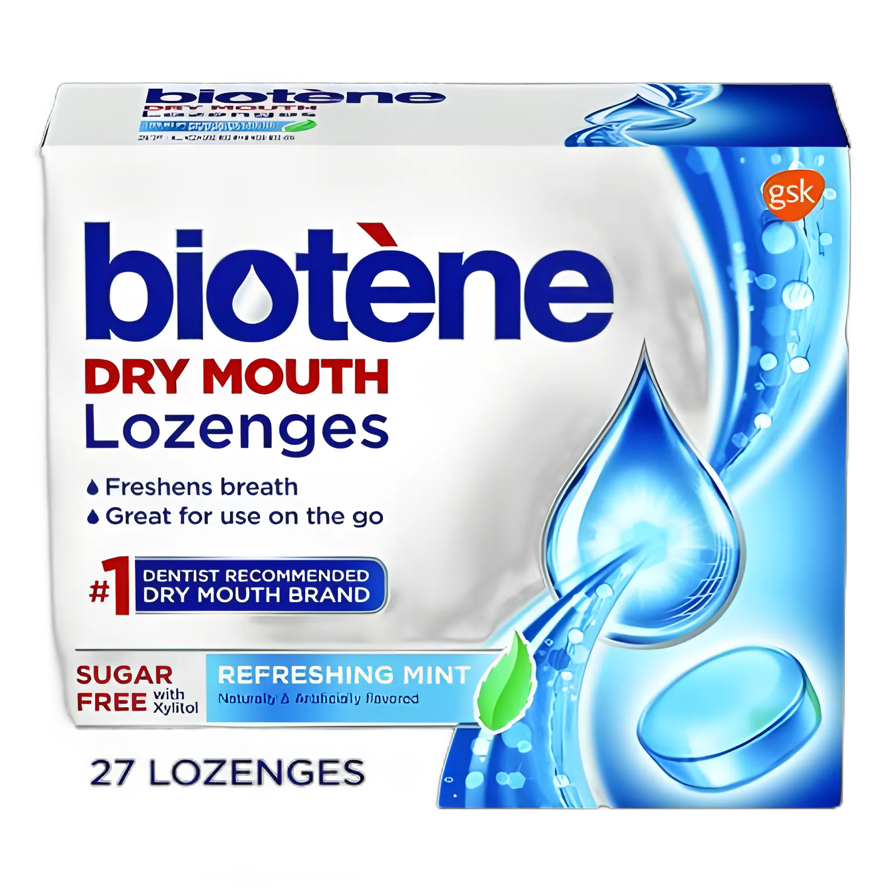 Biotene® Dry Mouth Relief Lozenges - 27 Pack, Xylitol-Sweetened, Mint Flavor