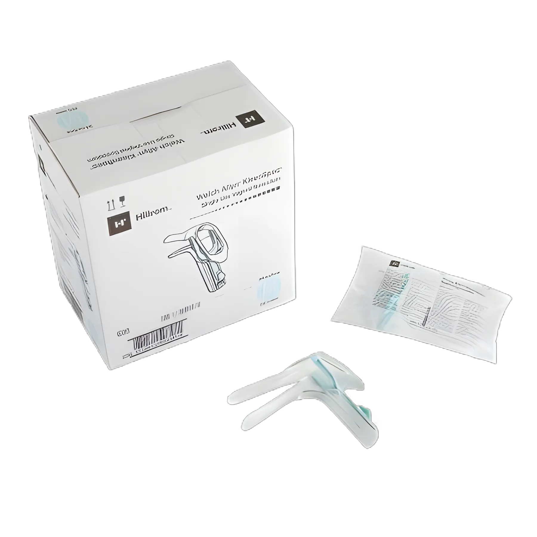 Vaginal Speculum KleenSpec® 590 Series Premium Pederson NonSterile Office Grade Acrylic Medium Double Blade Duckbill Disposable Corded/Cordless Light Source Compatible