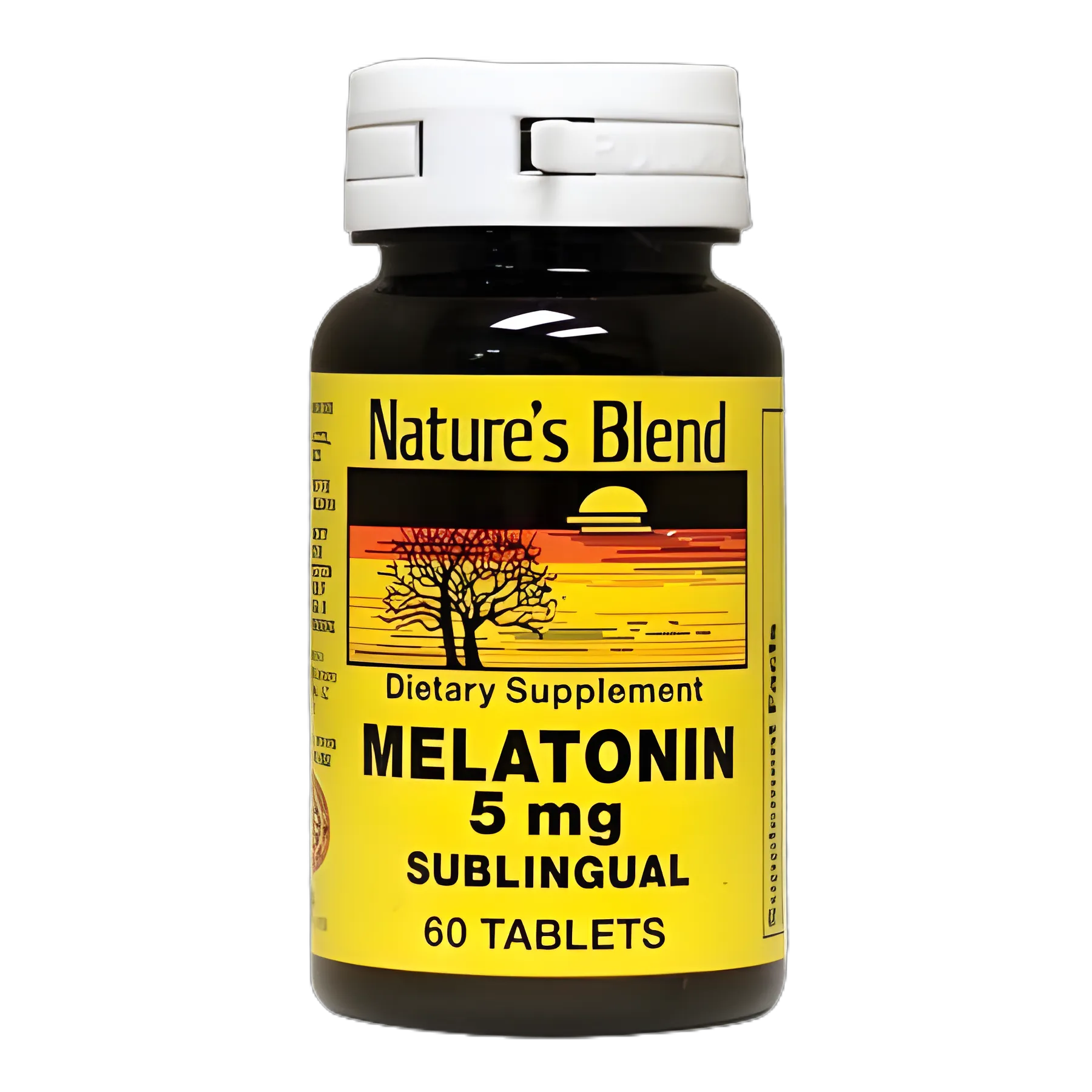 Nature's Blend Melatonin 5mg Tablets for Insomnia & Sleep Cycle Support - 60 Count