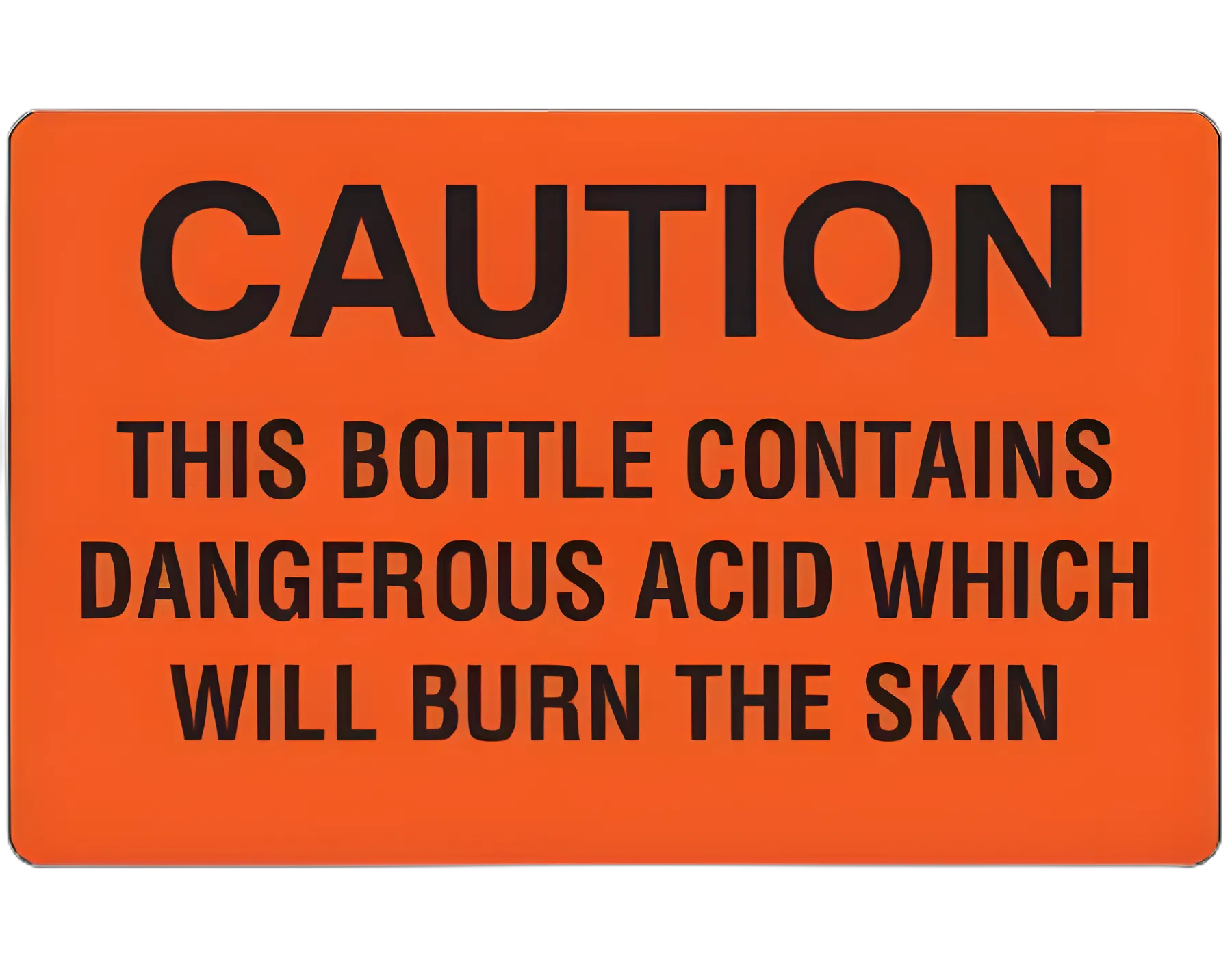 Shamrock Fluorescent Red Biohazard Warning Label 2-1/2 X 4 Inch