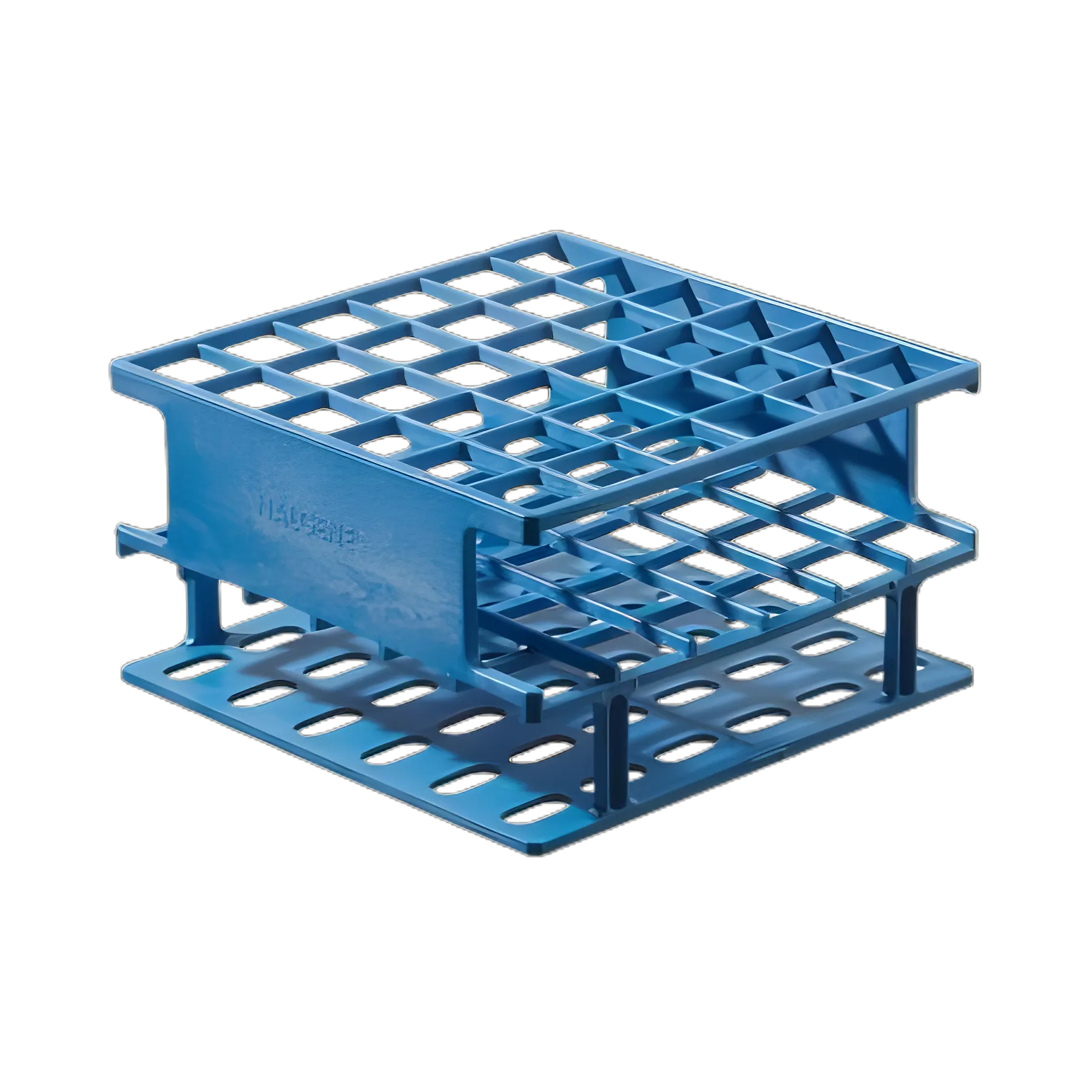Nalgene™ Unwire™ Half Rack Test Tube Rack, 36-Place, 16mm, Blue - Thermo Scientific
