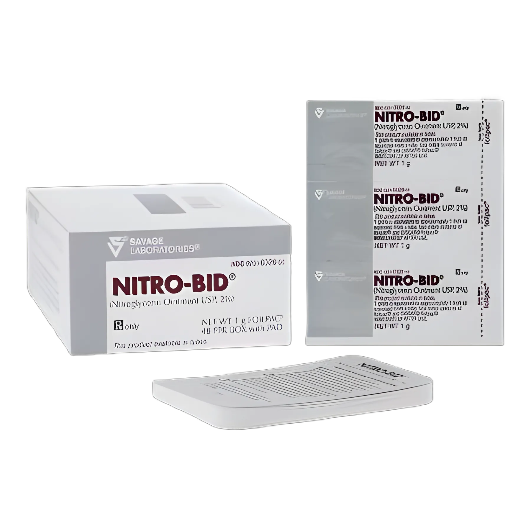 Nitro-Bid® Nitroglycerin 2% Ointment Foil Pack 1 Gram
