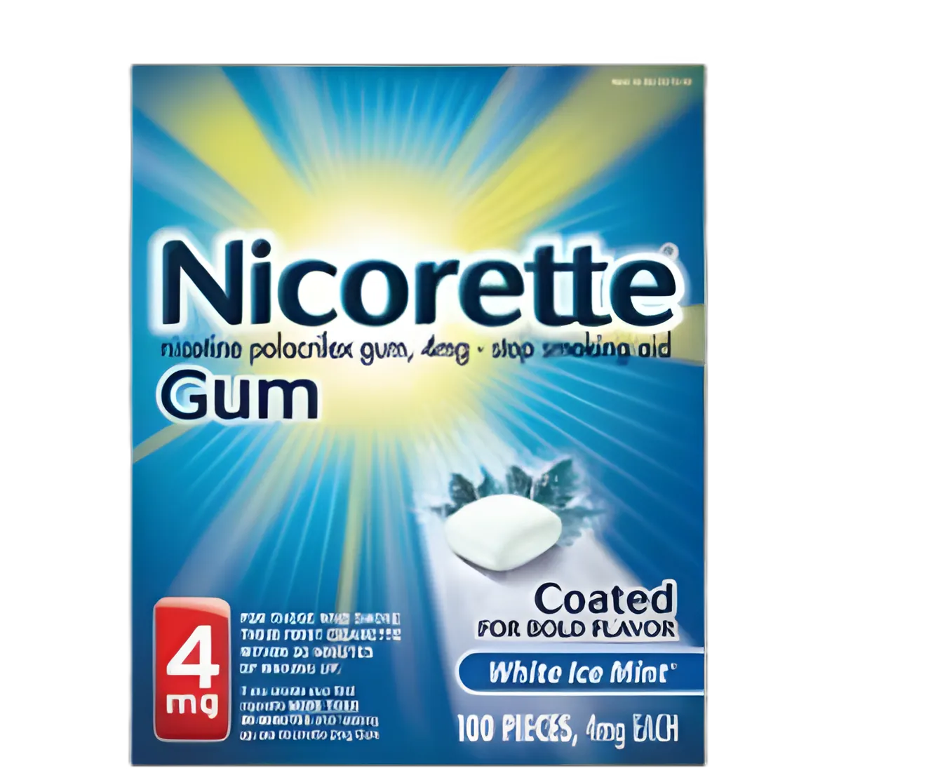 Nicorette® 4 mg Nicotine Gum for Smoking Cessation - 00135047502