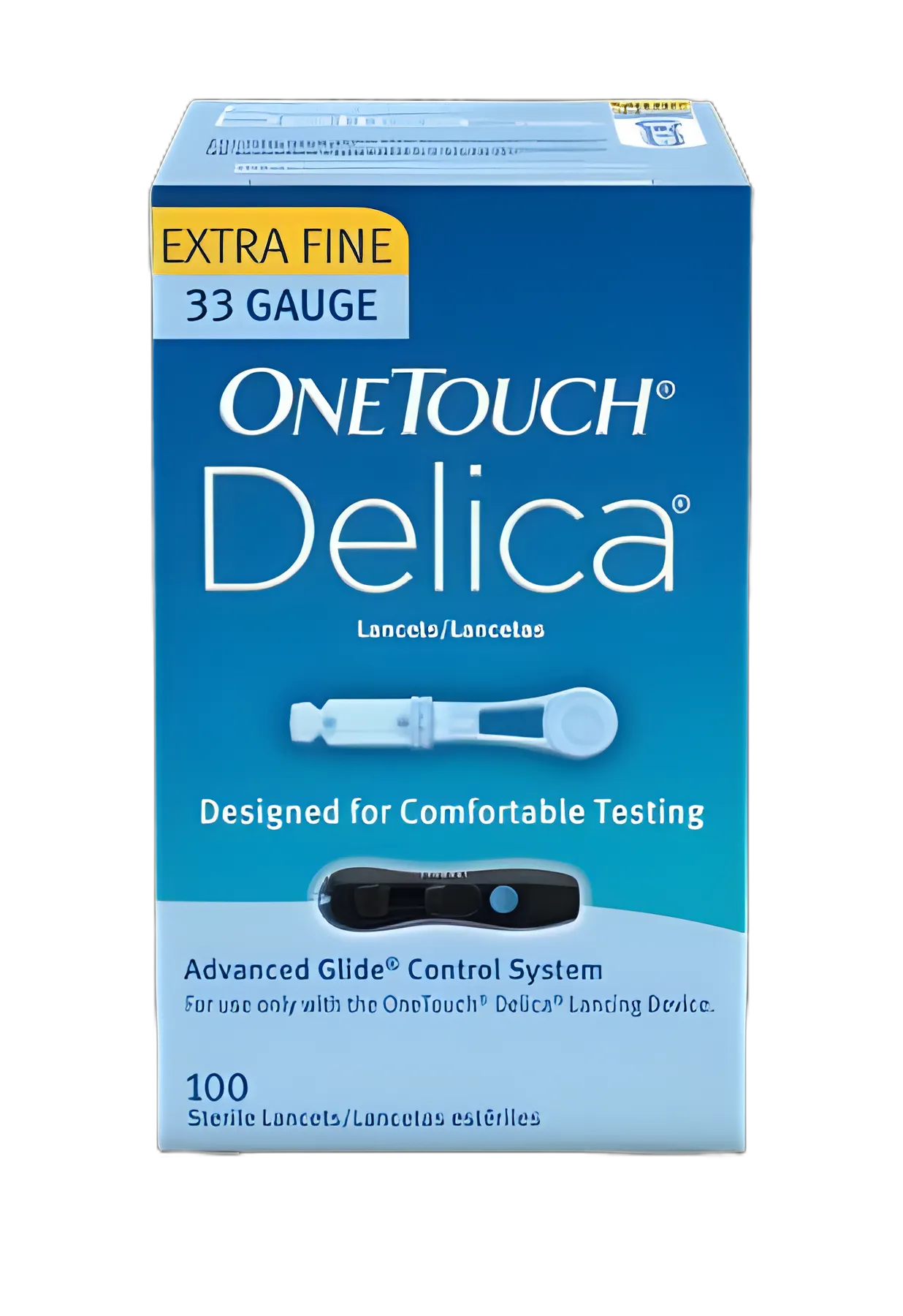 Lancet for Lancing Device OneTouch® 33 Gauge Non-Safety Twist Off Cap Finger