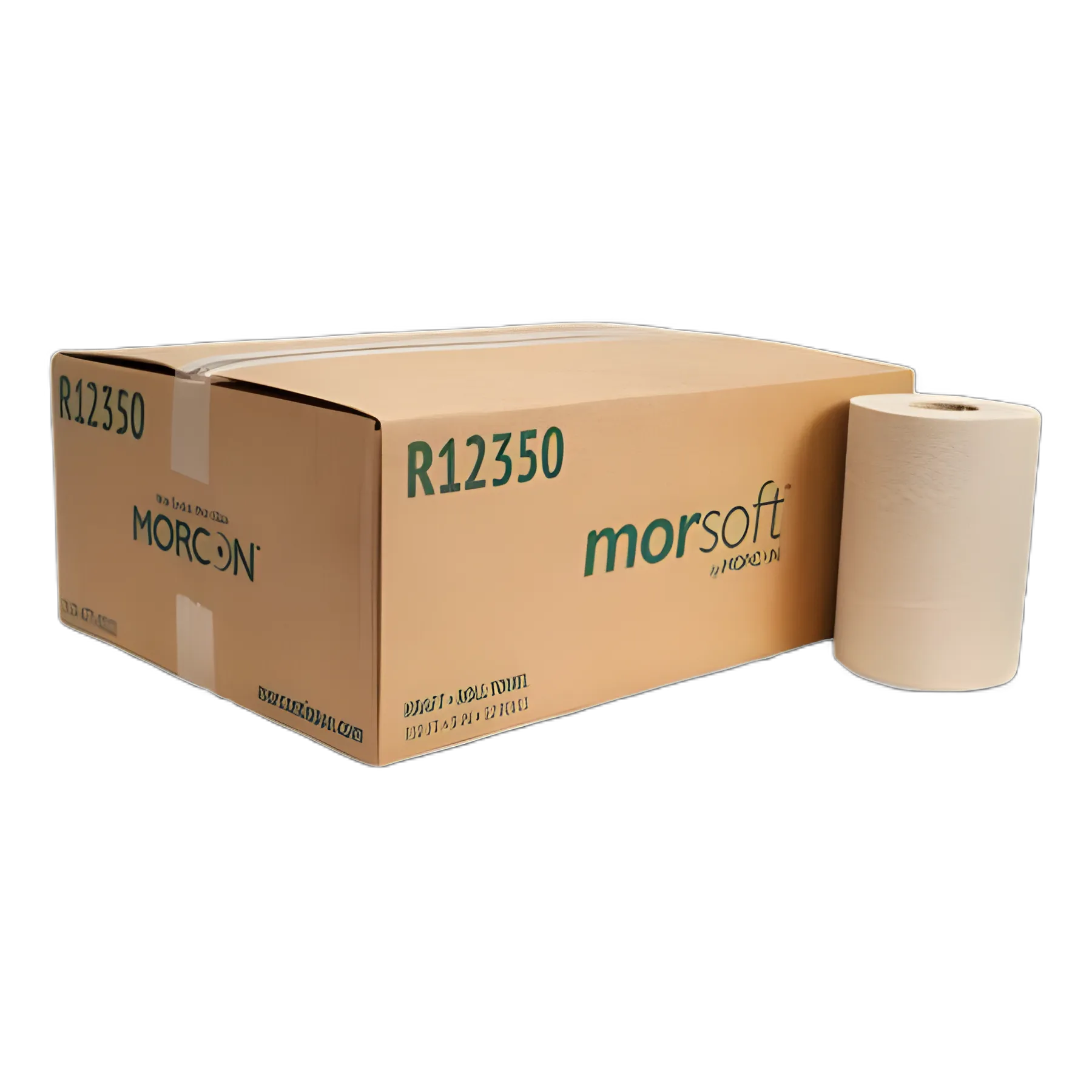 Morsoft Universal Roll Towels, 1-Ply, 8" x 350 ft, Brown, 12 Rolls/Carton