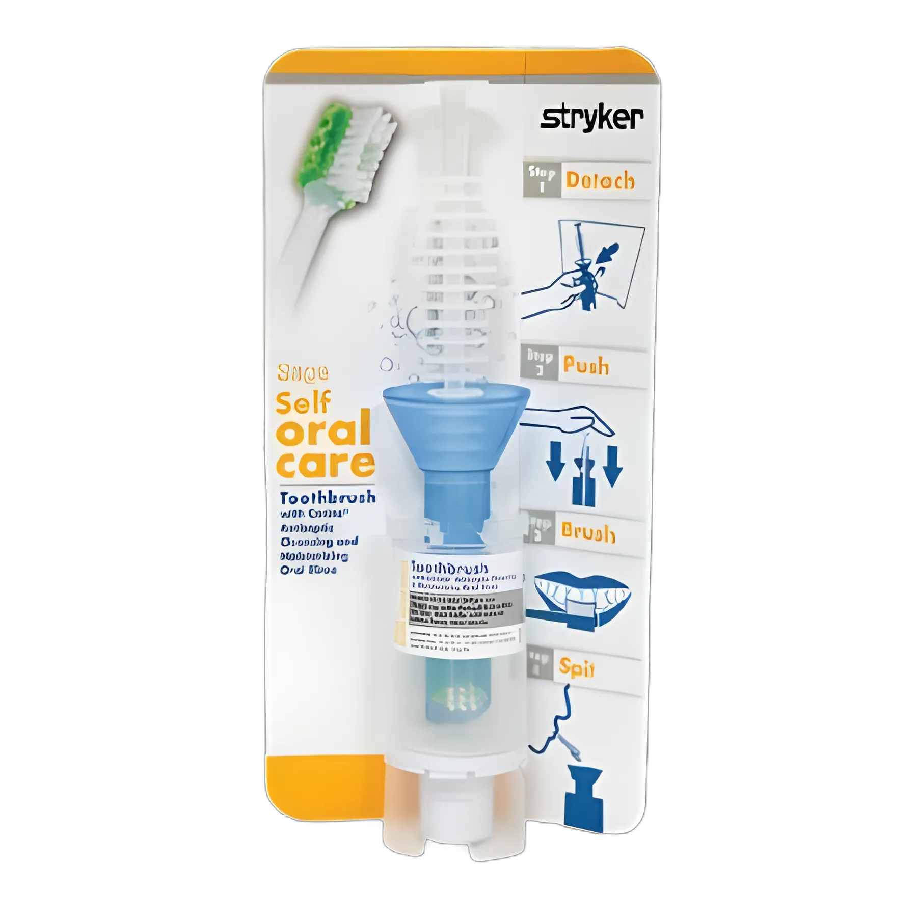 Sage® 6301 Suction Toothbrush Kit - NonSterile, Single-Use for HAP Prevention