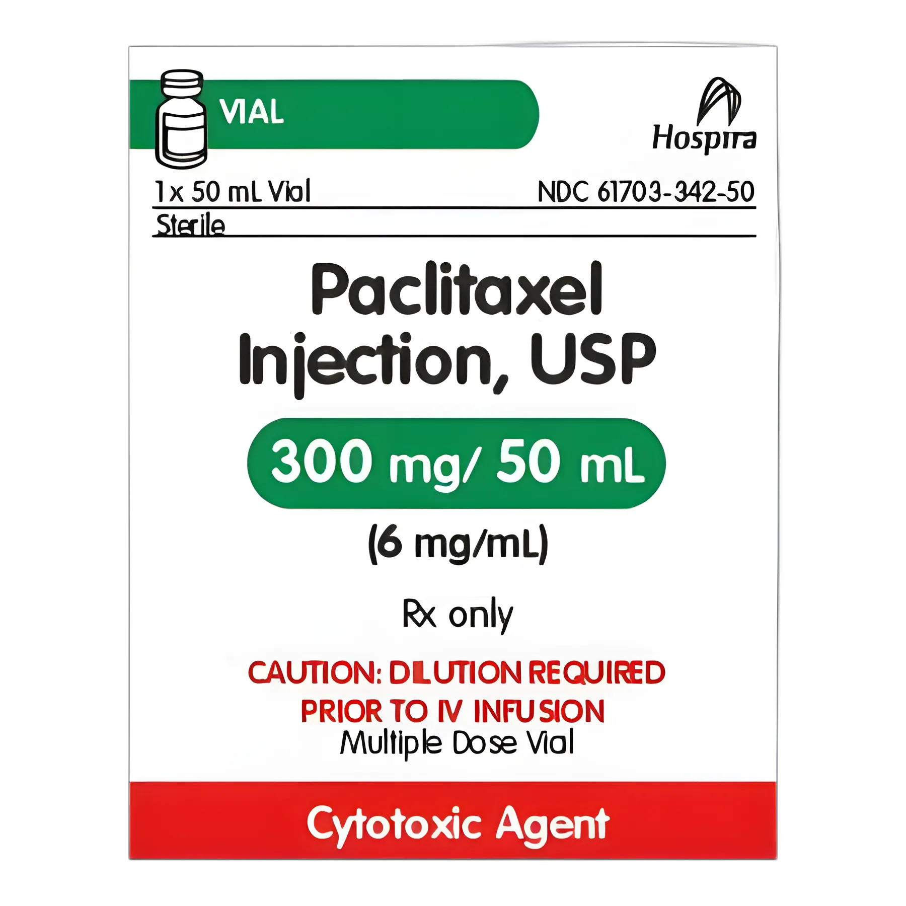 Paclitaxel 6 mg / mL Injection Multiple-Dose Vial 50 mL - 61703034250