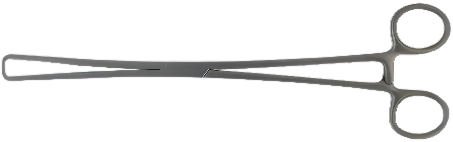 Tenaculum Forceps BR Surgical Schroeder-Braun 9-3/4 Inch Length Surgical Grade Stainless Steel NonSterile Ratchet Lock Finger Ring Handle Straight Blunt 1 X 1 Prongs