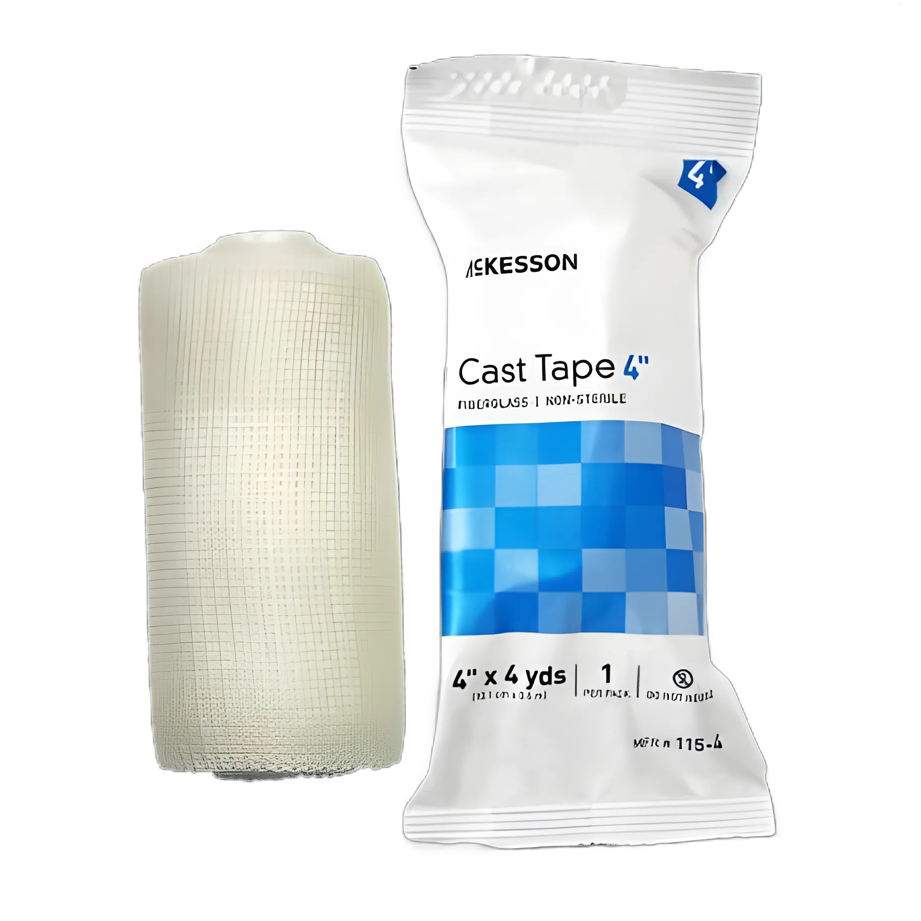 Cast Tape McKesson 4 Inch X 12 Foot Fiberglass White
