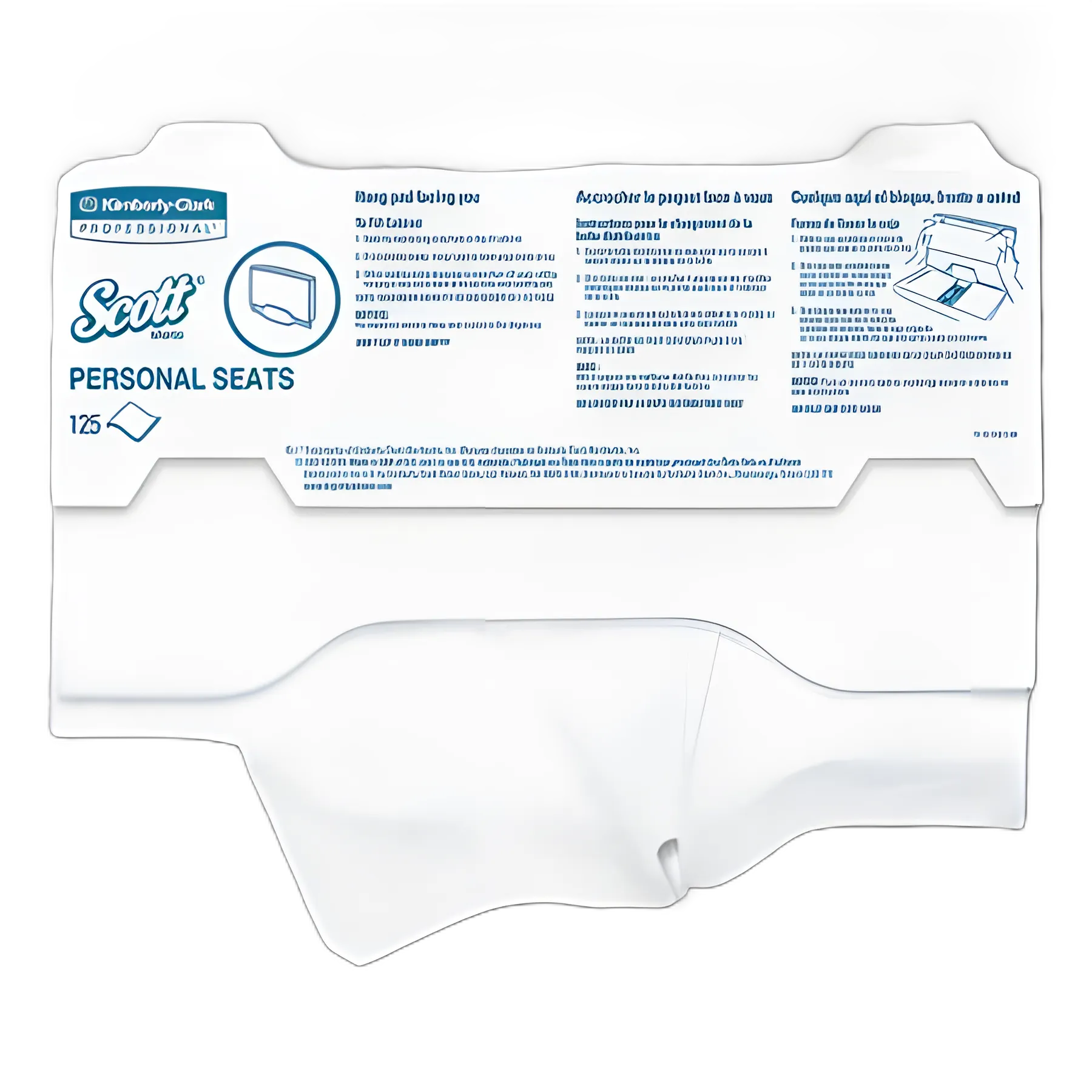 Personal Seats Sanitary Toilet Seat Covers, 15 x 18, White, 125/Pack