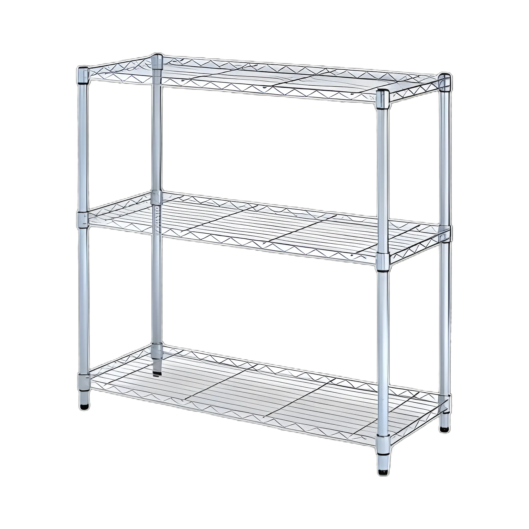 Alera® 3-Shelf Wire Shelving Unit for Medical Storage, 36w x 14d x 36h, Silver