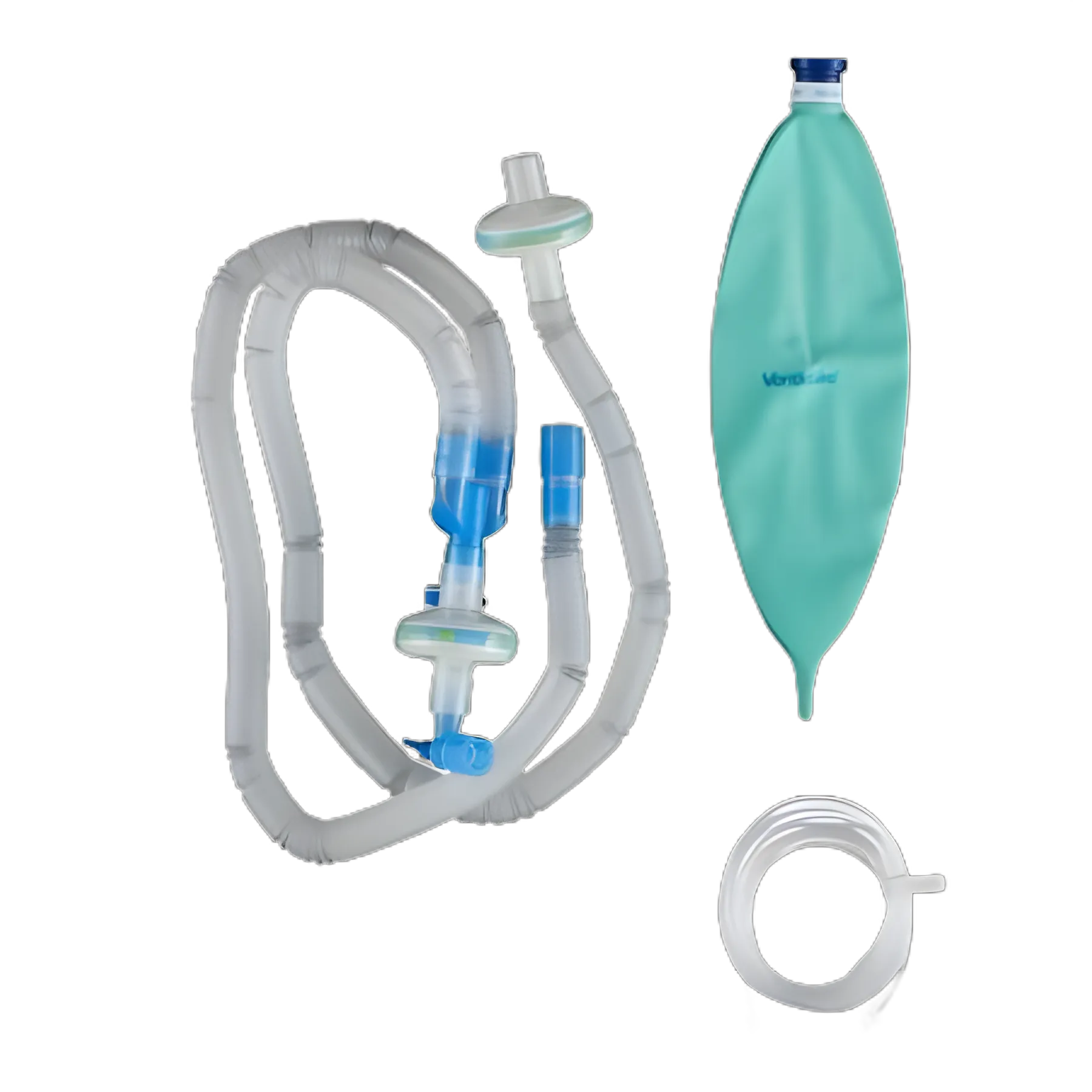 Flexicare® Y-Piece Luer Elbow with Bacterial Filter and 3L Reservoir Bag