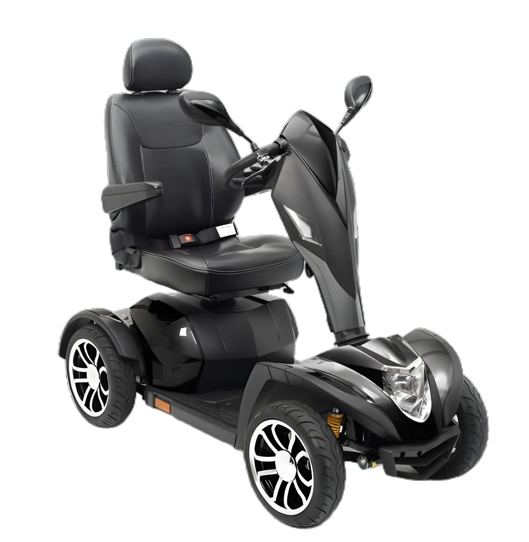 4 Wheel Electric Scooter Cobra GT4 450 lbs. Weight Capacity Black