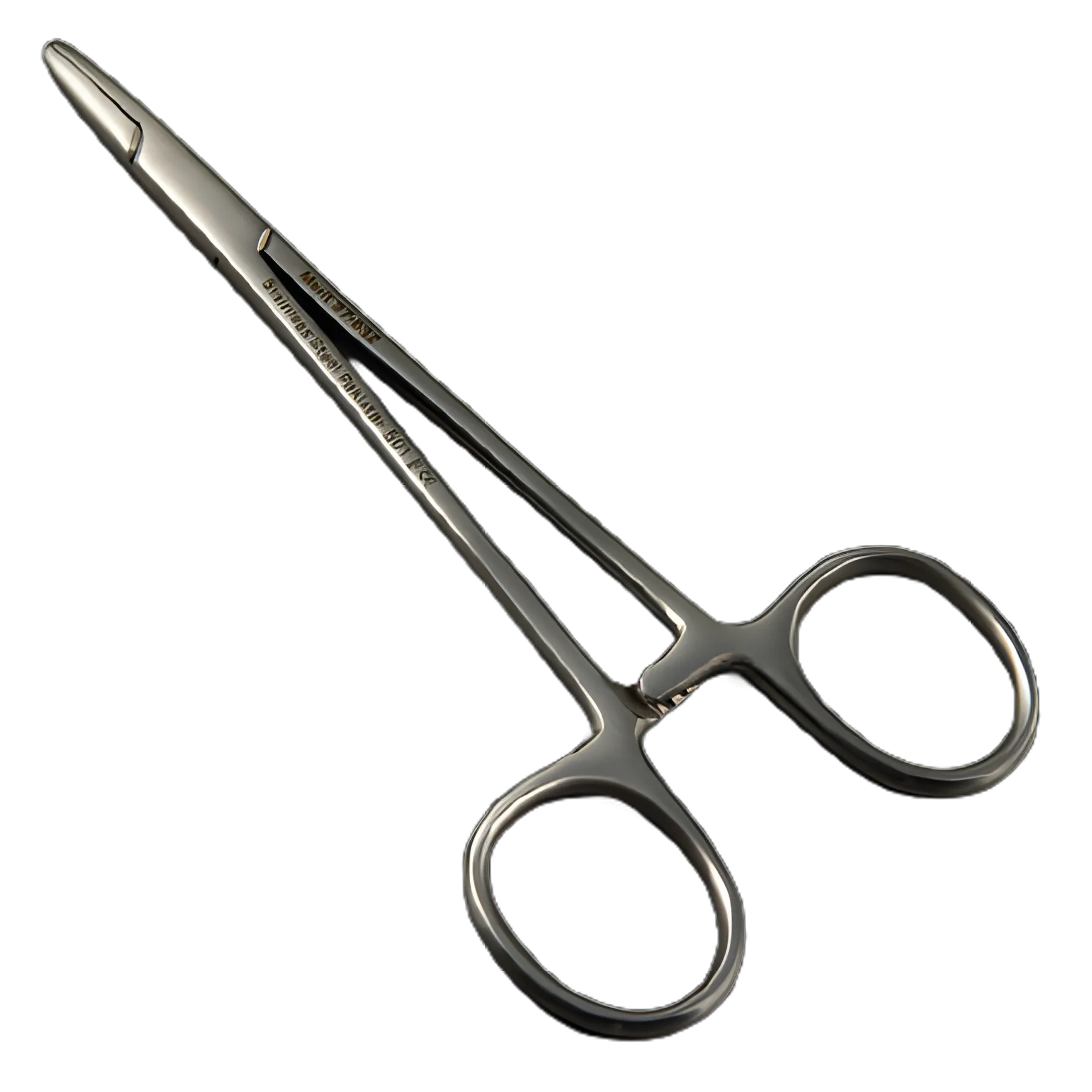 Needle Holder Merit™ 5-1/2 Inch Length Cross Serrated Tips Finger Ring Handle