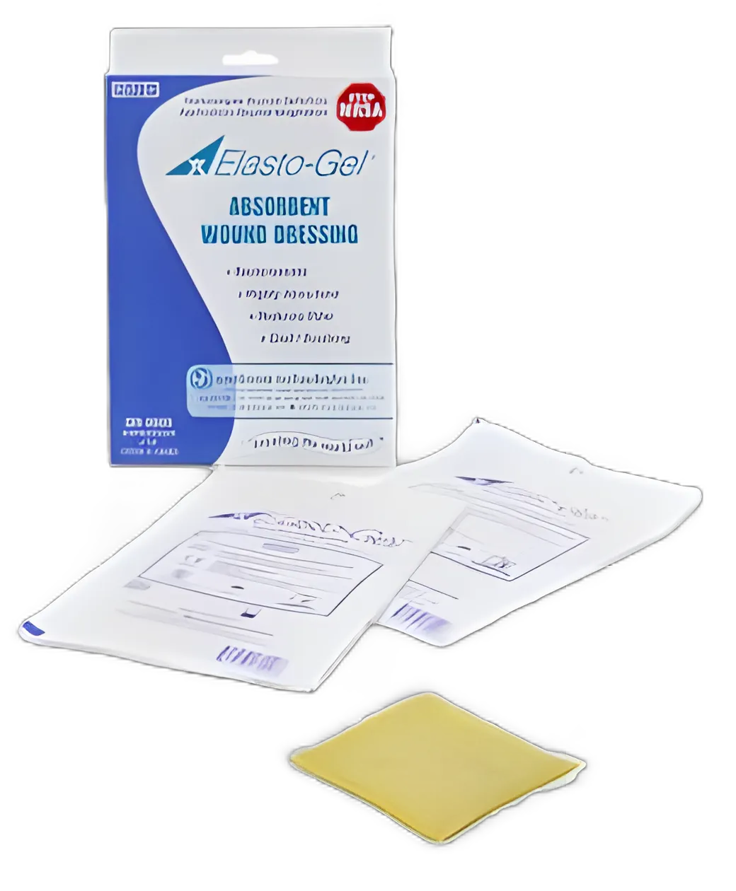 Hydrogel Wound Dressing Elasto-Gel™ Sheet 4 X 4 Inch Sheet Sterile