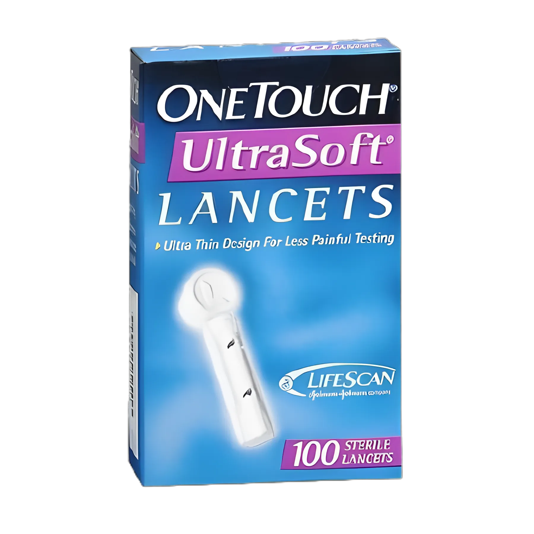 Lancet for Lancing Device OneTouch® 28 Gauge Non-Safety Twist Off Cap Finger - 020393