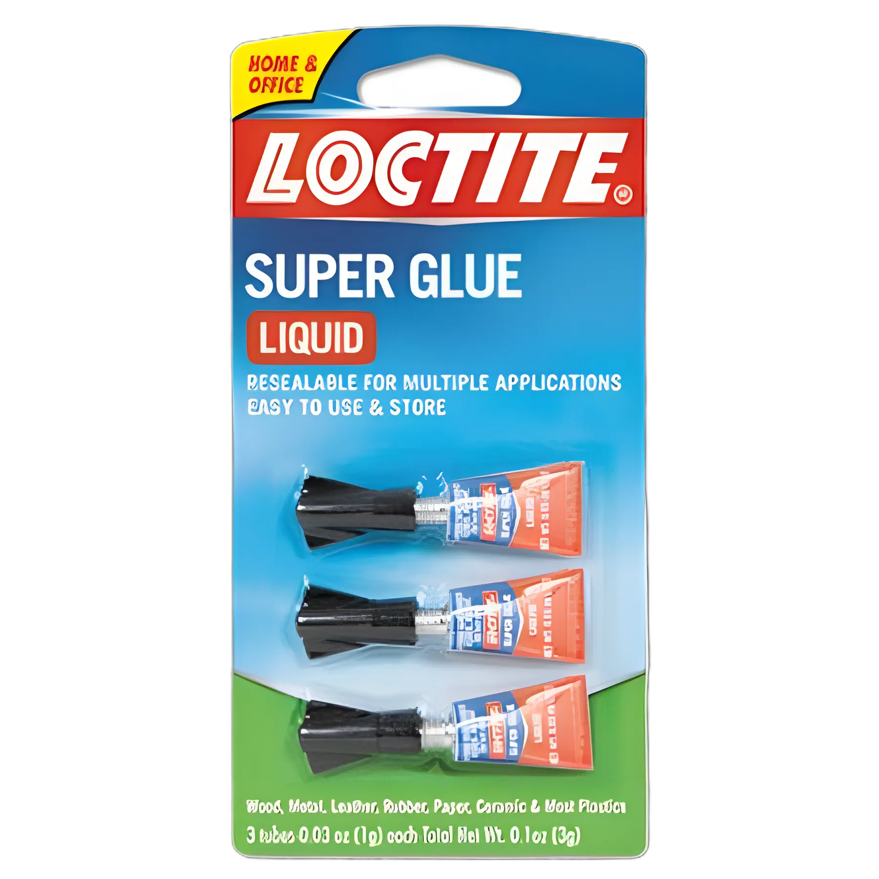 Super Glue, 0.11 oz, Dries Clear, 3/Pack